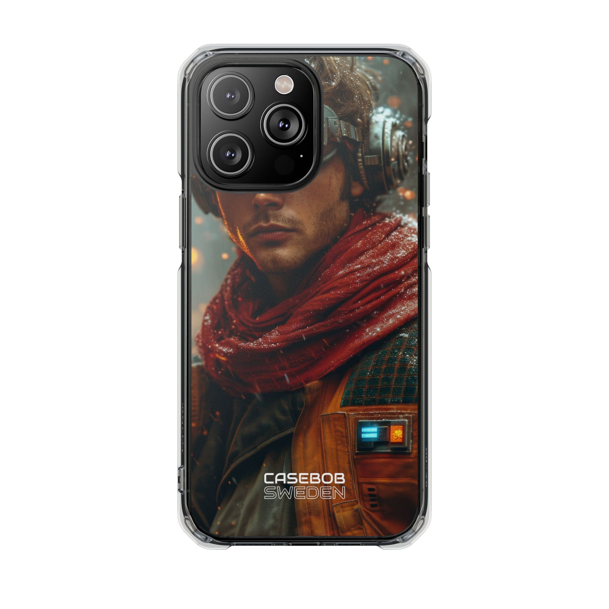 Futuristic Steampunk Explorer iPhone 14 - Impact Clear+