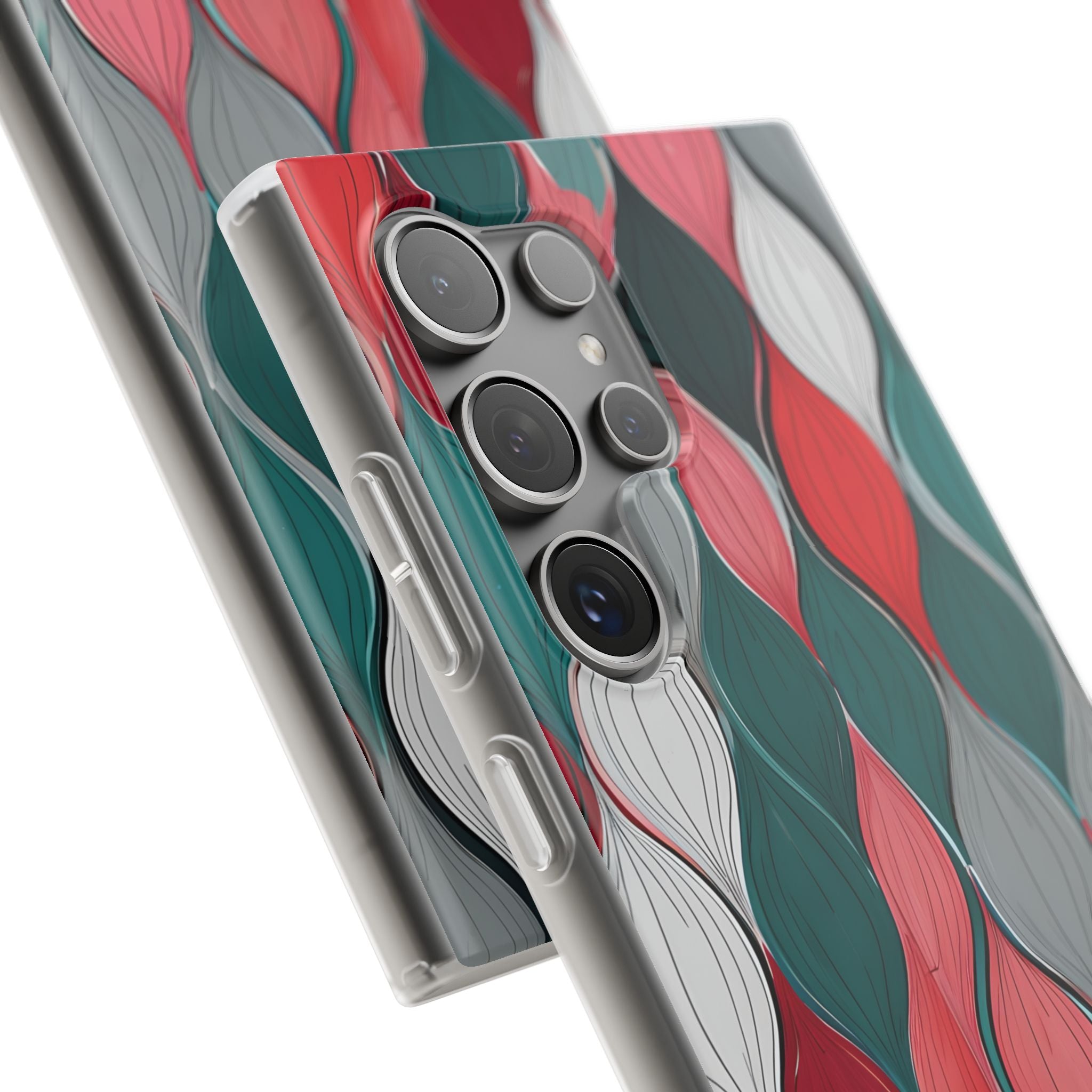 Leaf Cascade Teal Samsung S24 Ultra Case - Soft