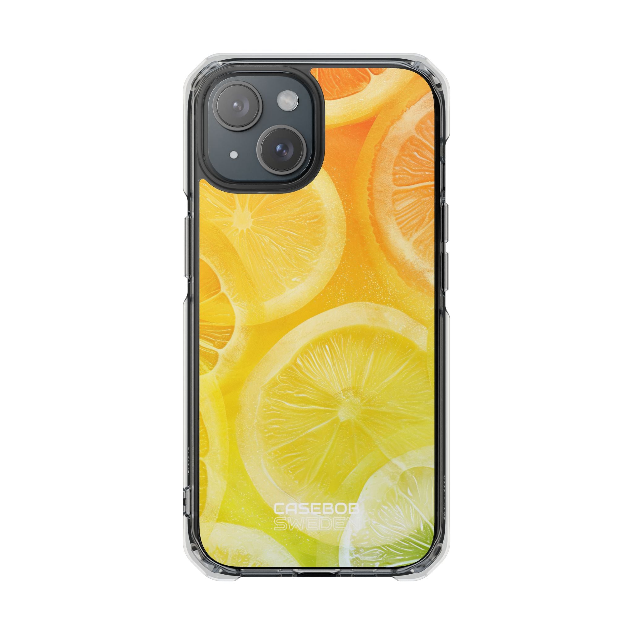 Citrus Splash Burst iPhone 15 - Impact Clear+