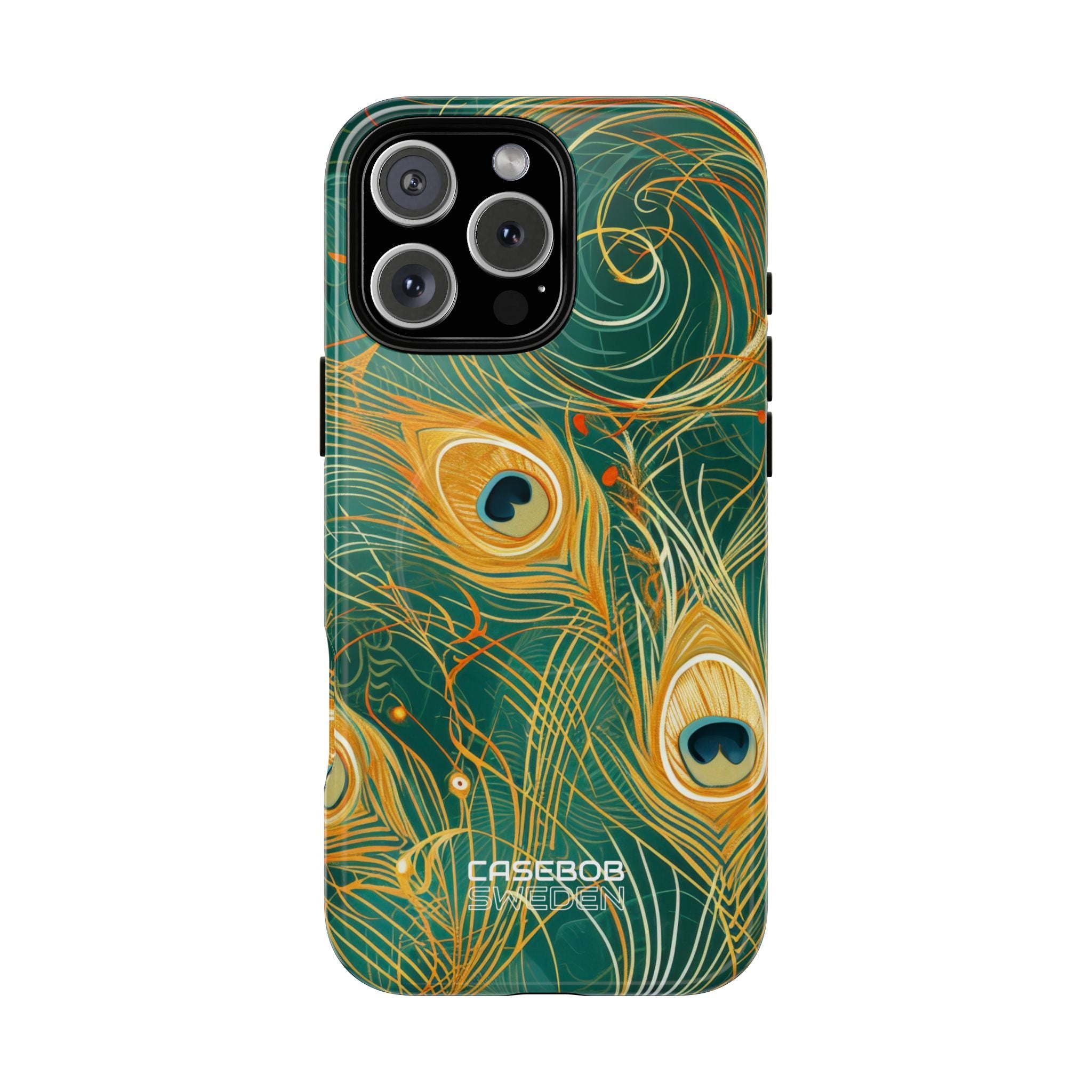 Vibrant Peacock Whirl iPhone 16 - Tough+