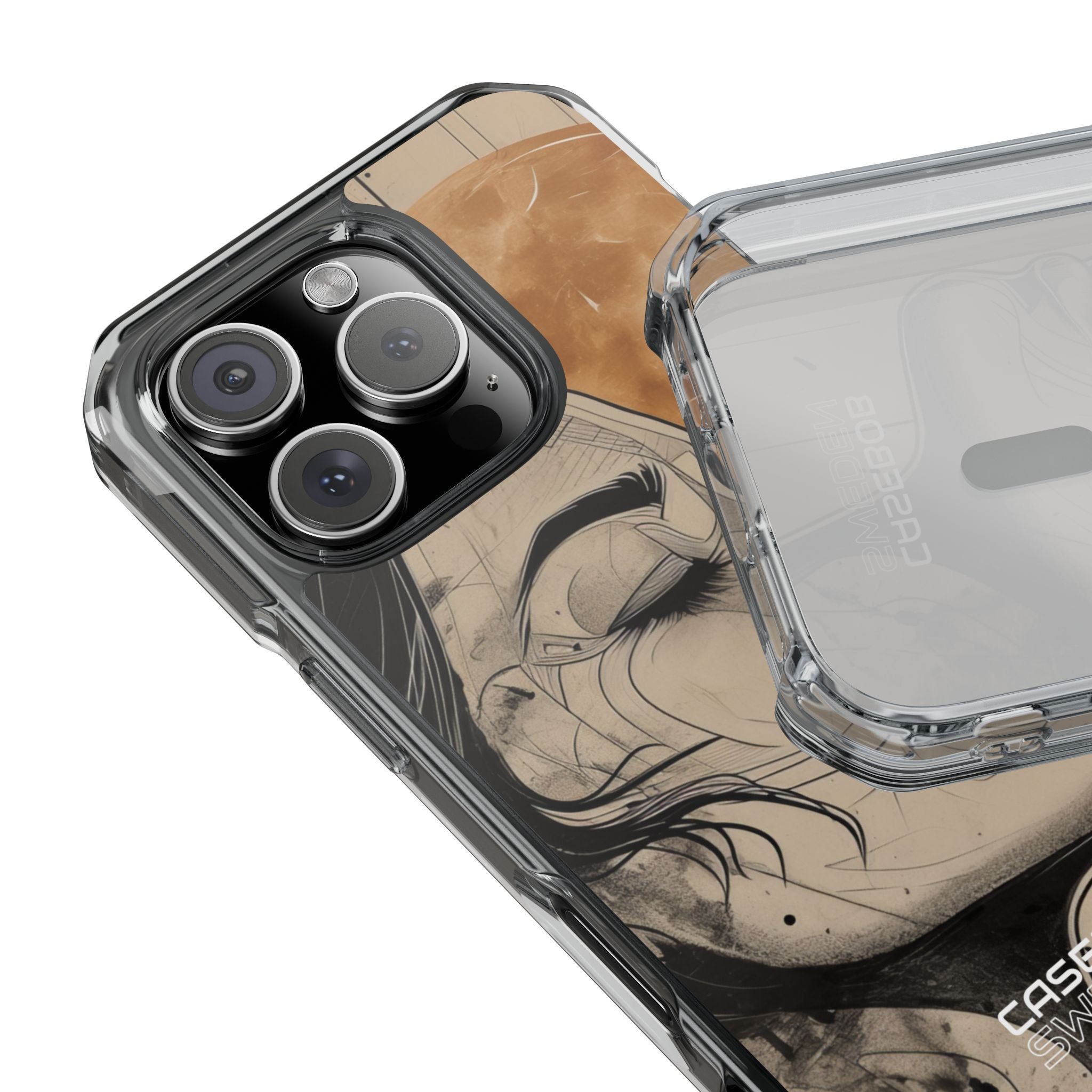Moonlit Face Flow iPhone 16 - Impact Clear+