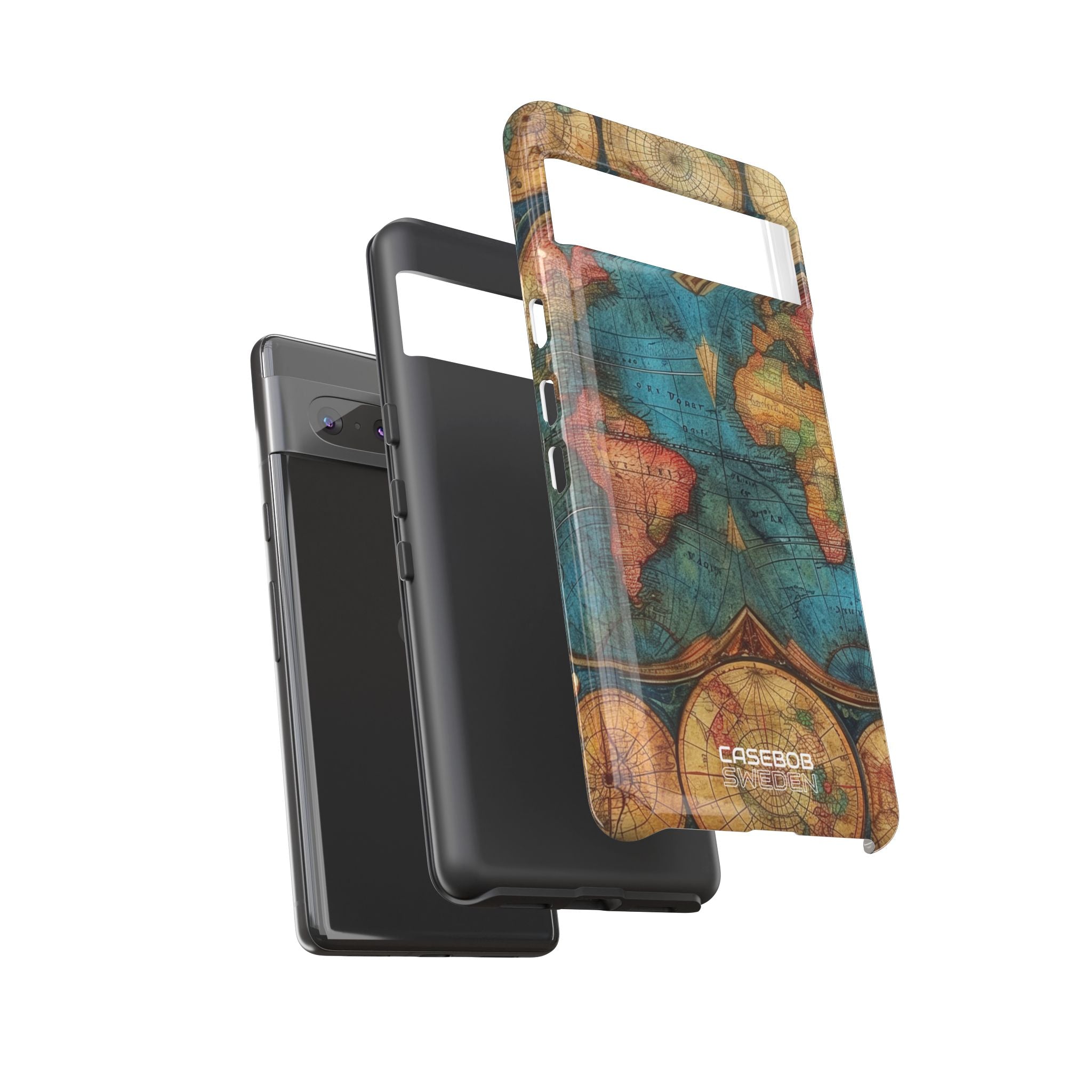 Mappa del mondo vintage Google Pixel 7 - Tough