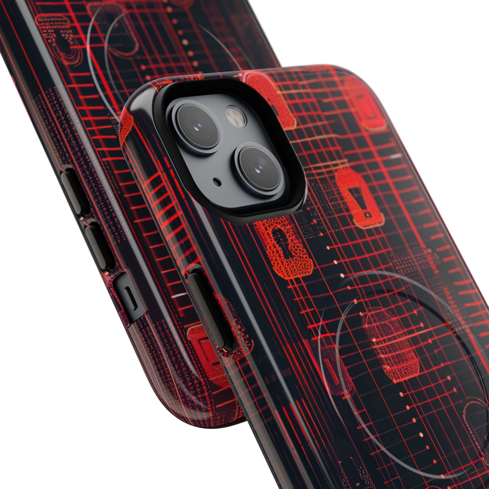 Cyber Locks Grid iPhone 14 - Tough+