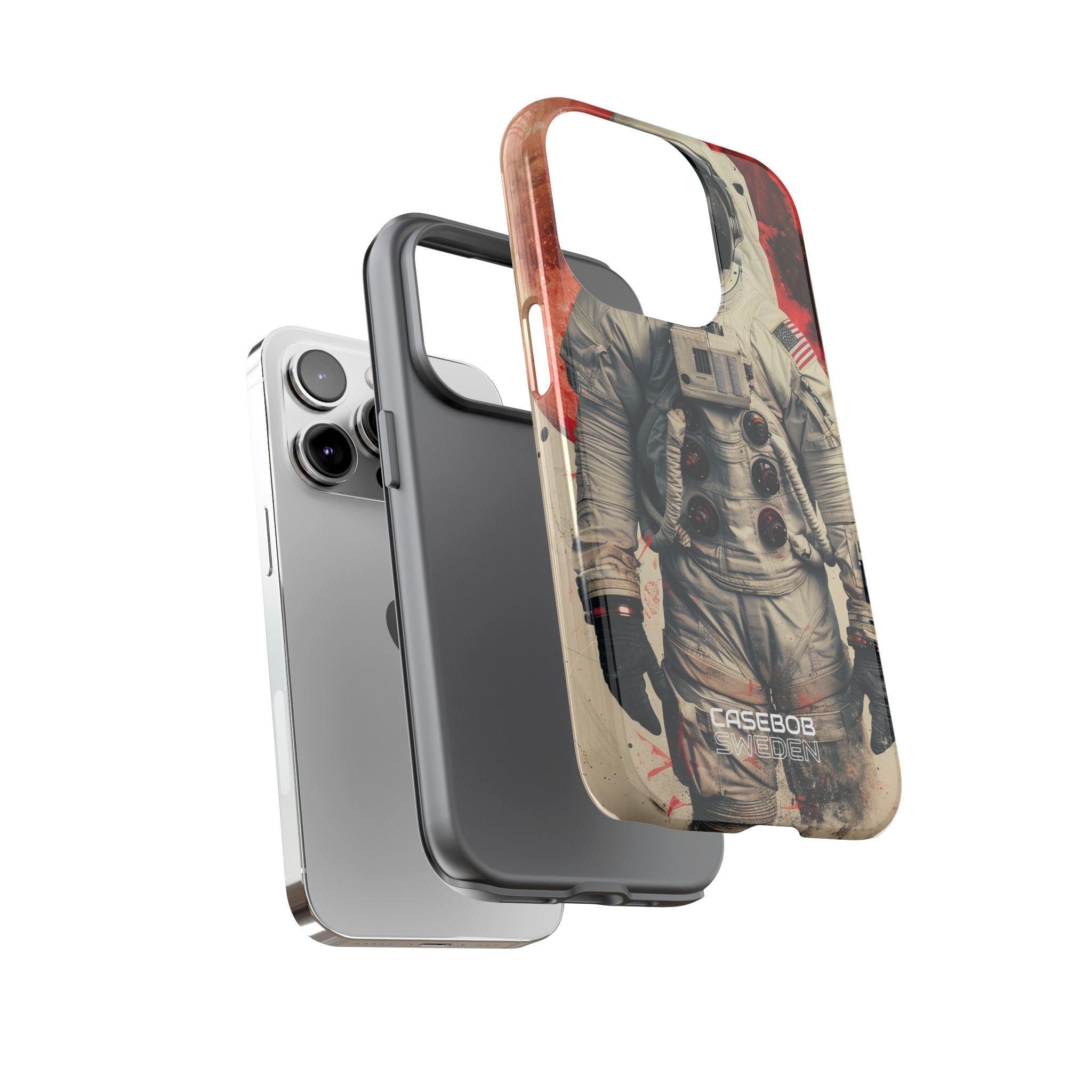 Crimson Spacewalk Dream iPhone 14 - Resistente