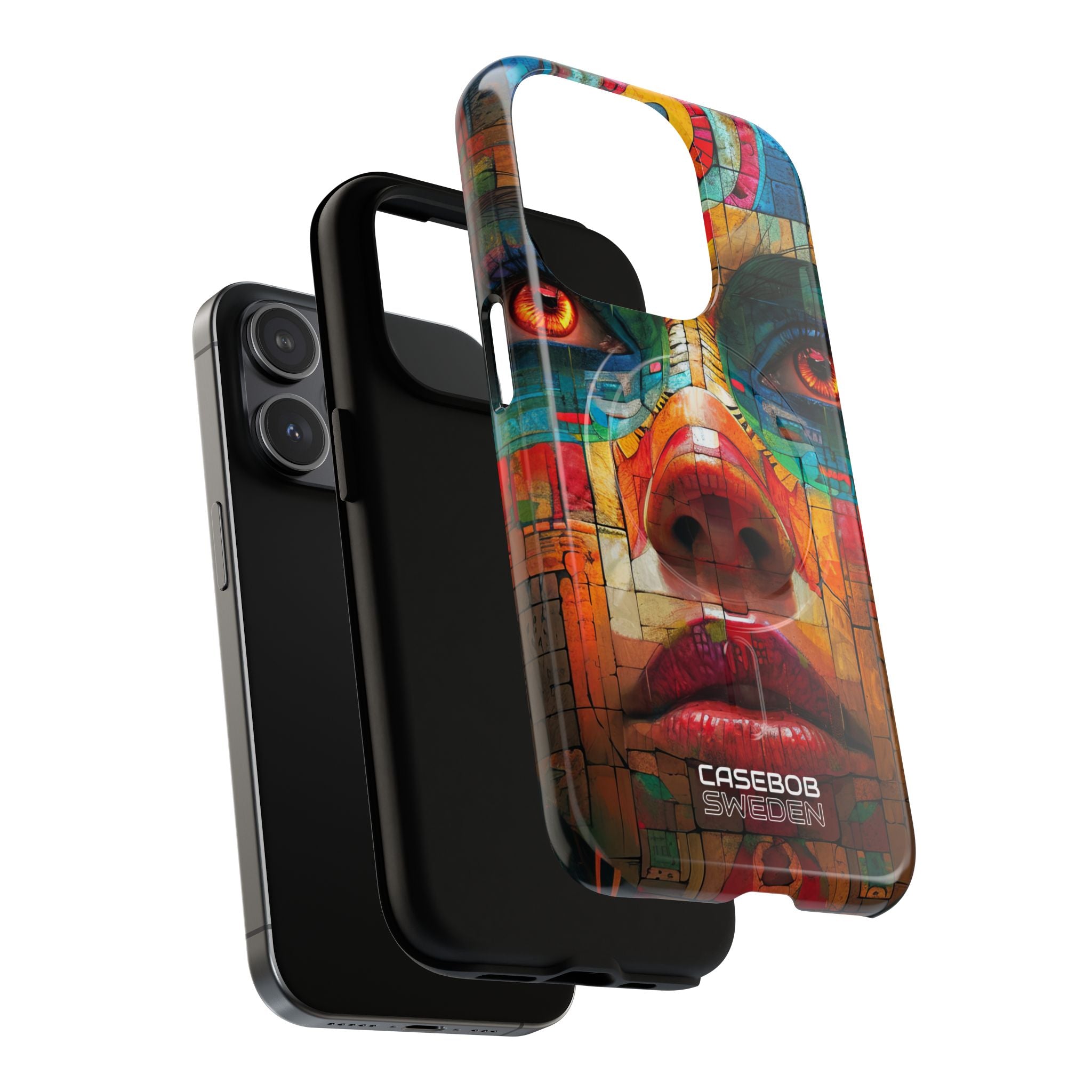 Ritratto Fiamma Geometrica iPhone 15 - Tough+