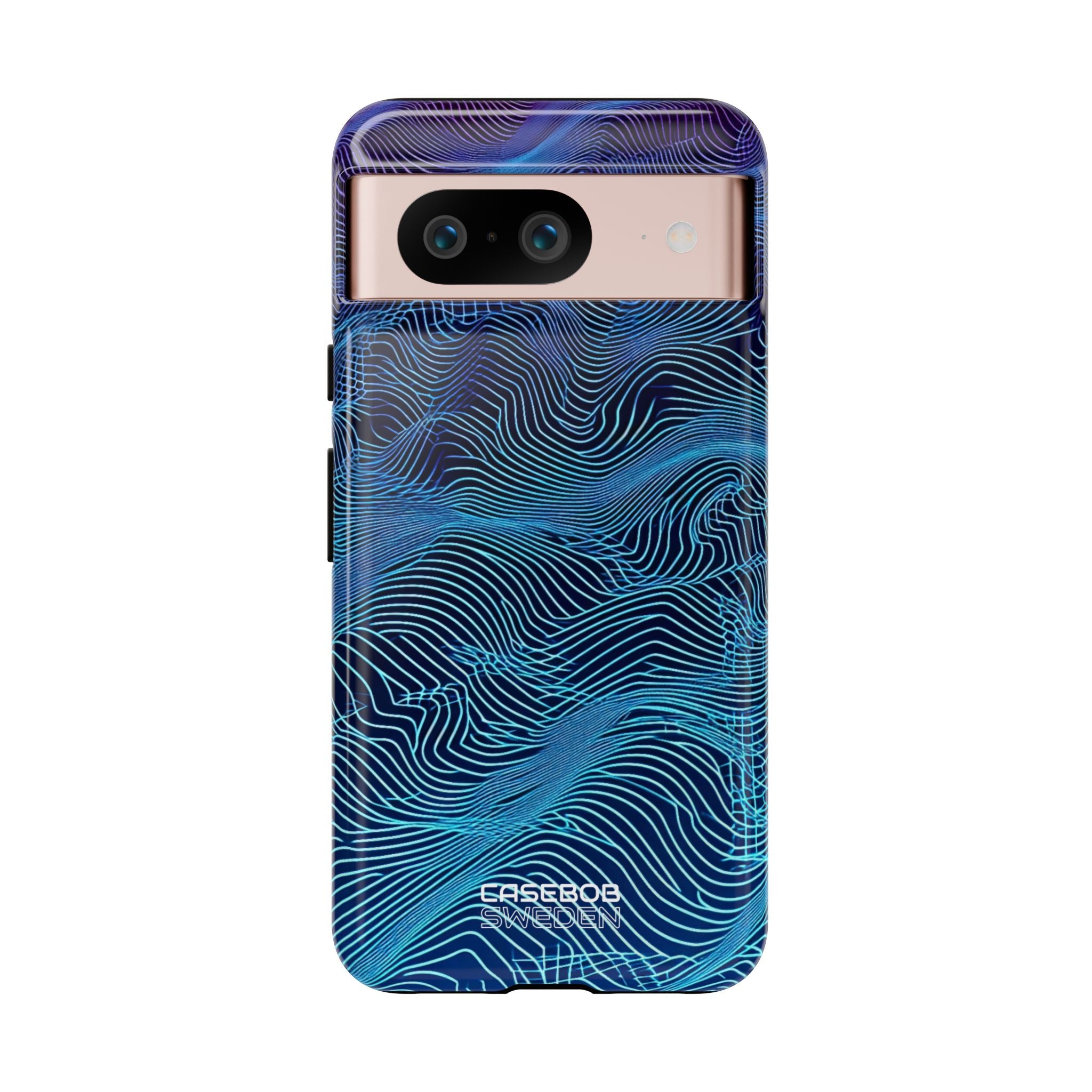 Neon Waves Flow Google Pixel 8 - Tough