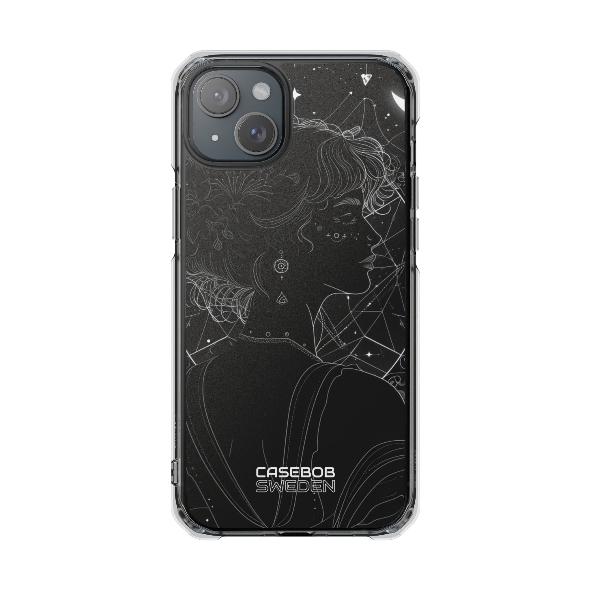 Celestial Bloom Silhouette iPhone 15 - Impact Clear+