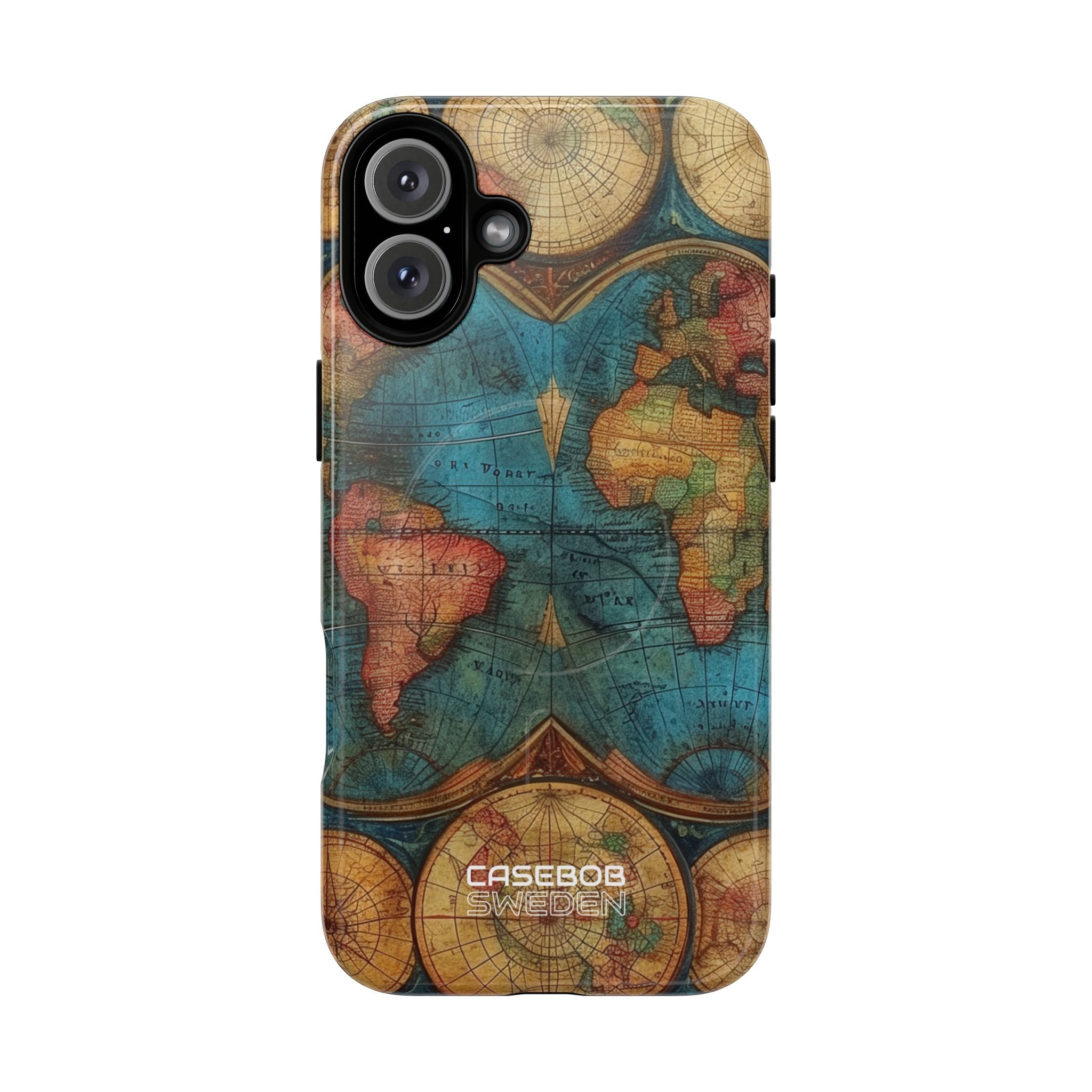 Vintage World Map iPhone 16 - Tough+
