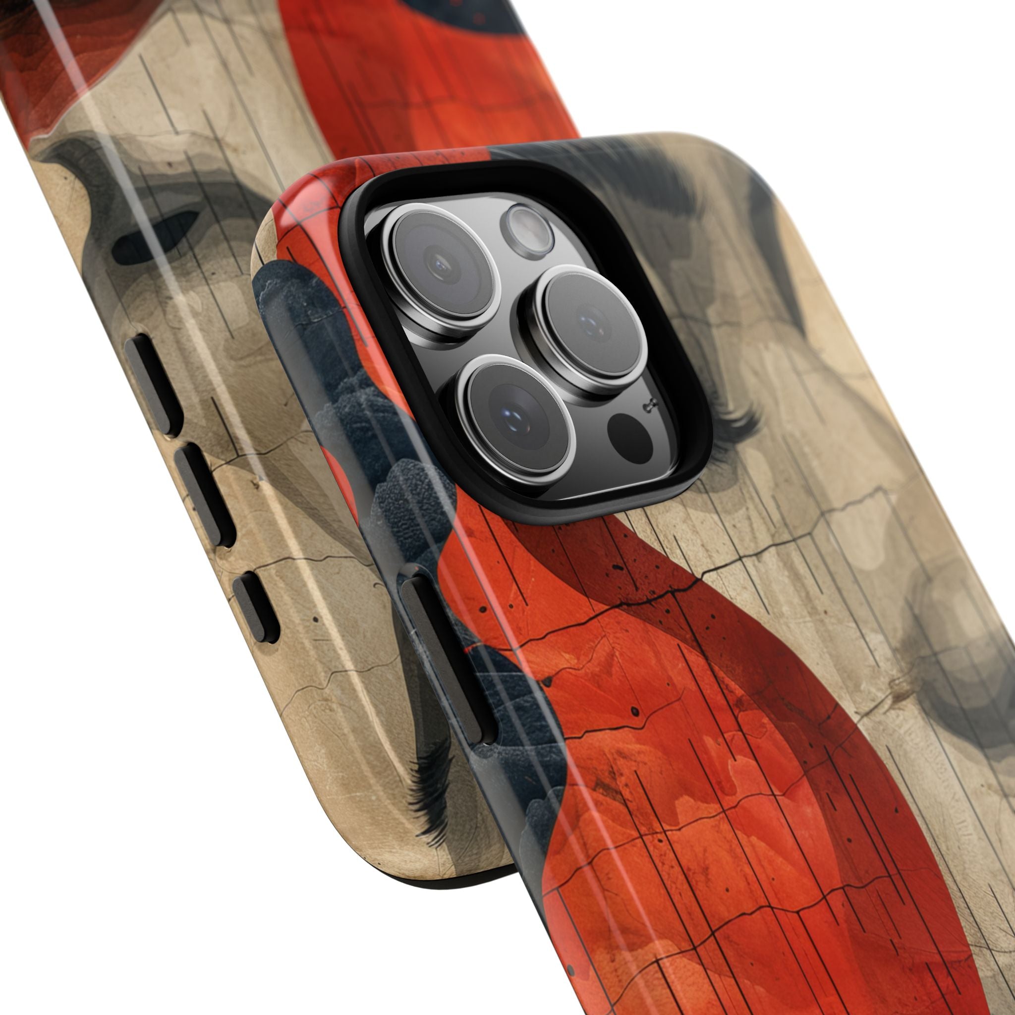 Crimson Flow Profile iPhone 16 - Tough