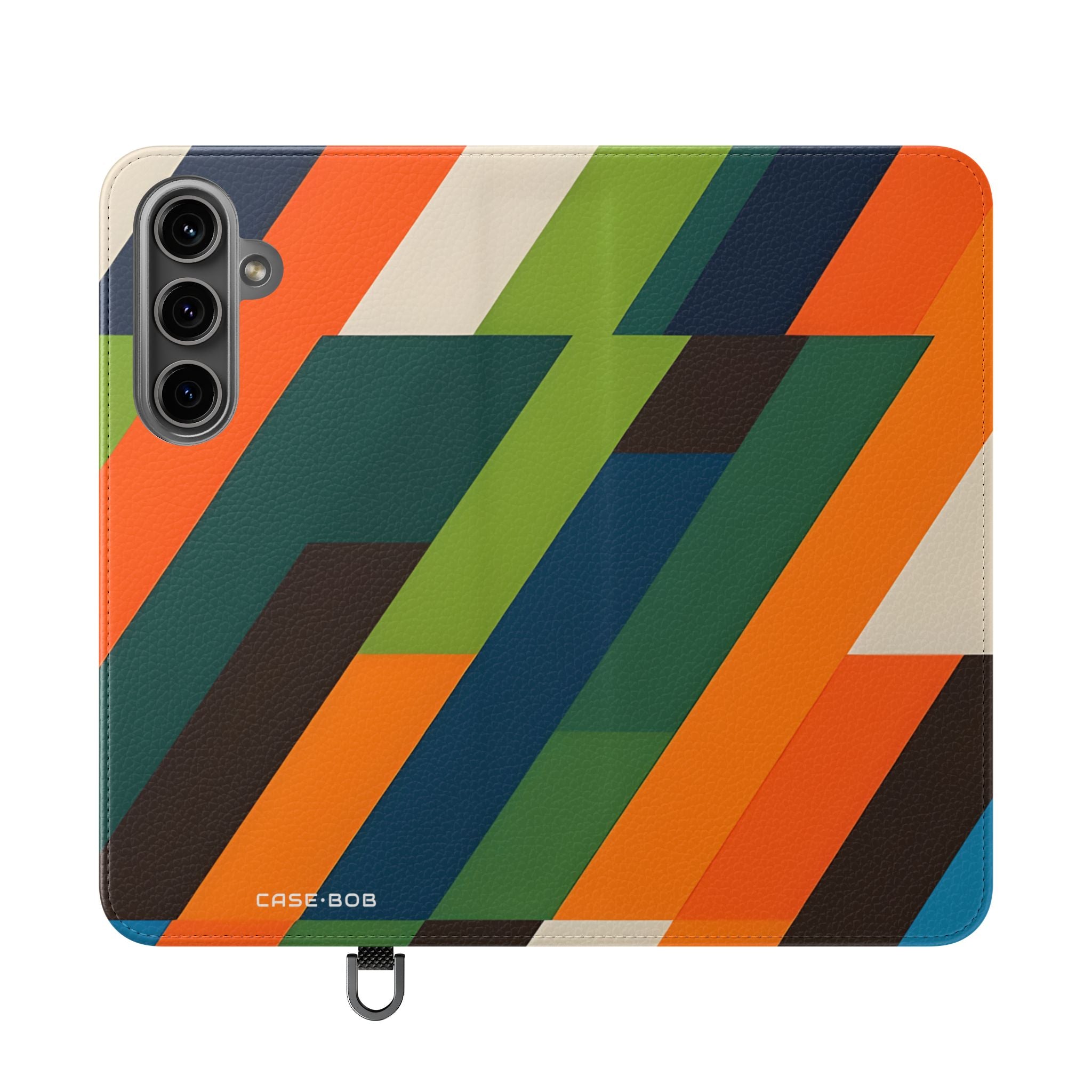 Zigzag-raitoja - Samsung S24 Plus Case - Lompakkotyyppinen