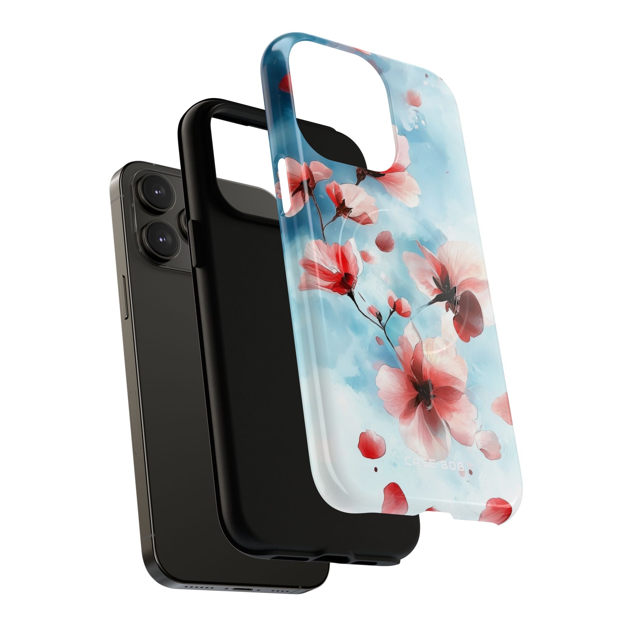Pink Blossom Drift iPhone 14 Pro Max Case - Tough+