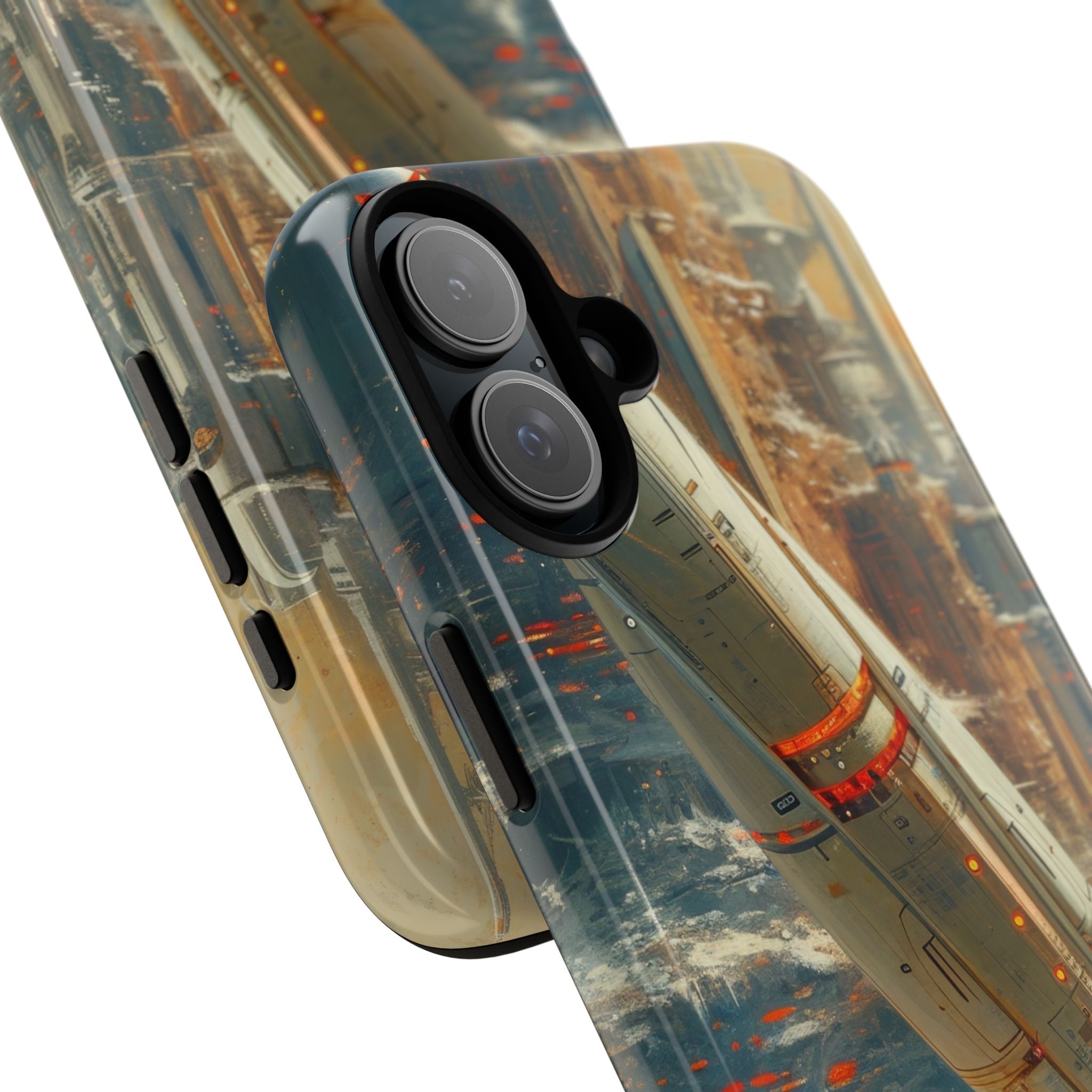 Futuristic Forest Voyage iPhone 16 - Tough