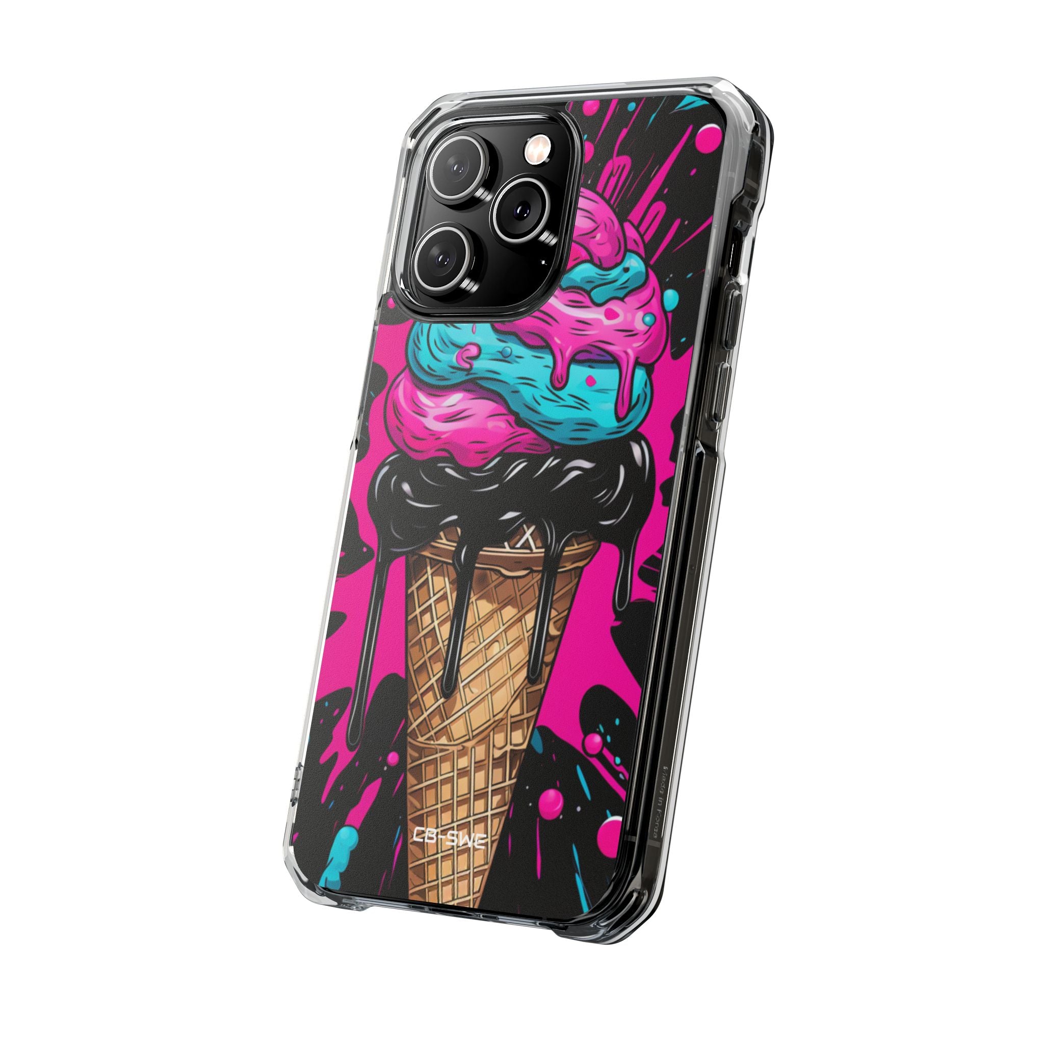 Neon Ice Cream Burst iPhone Case - Impact