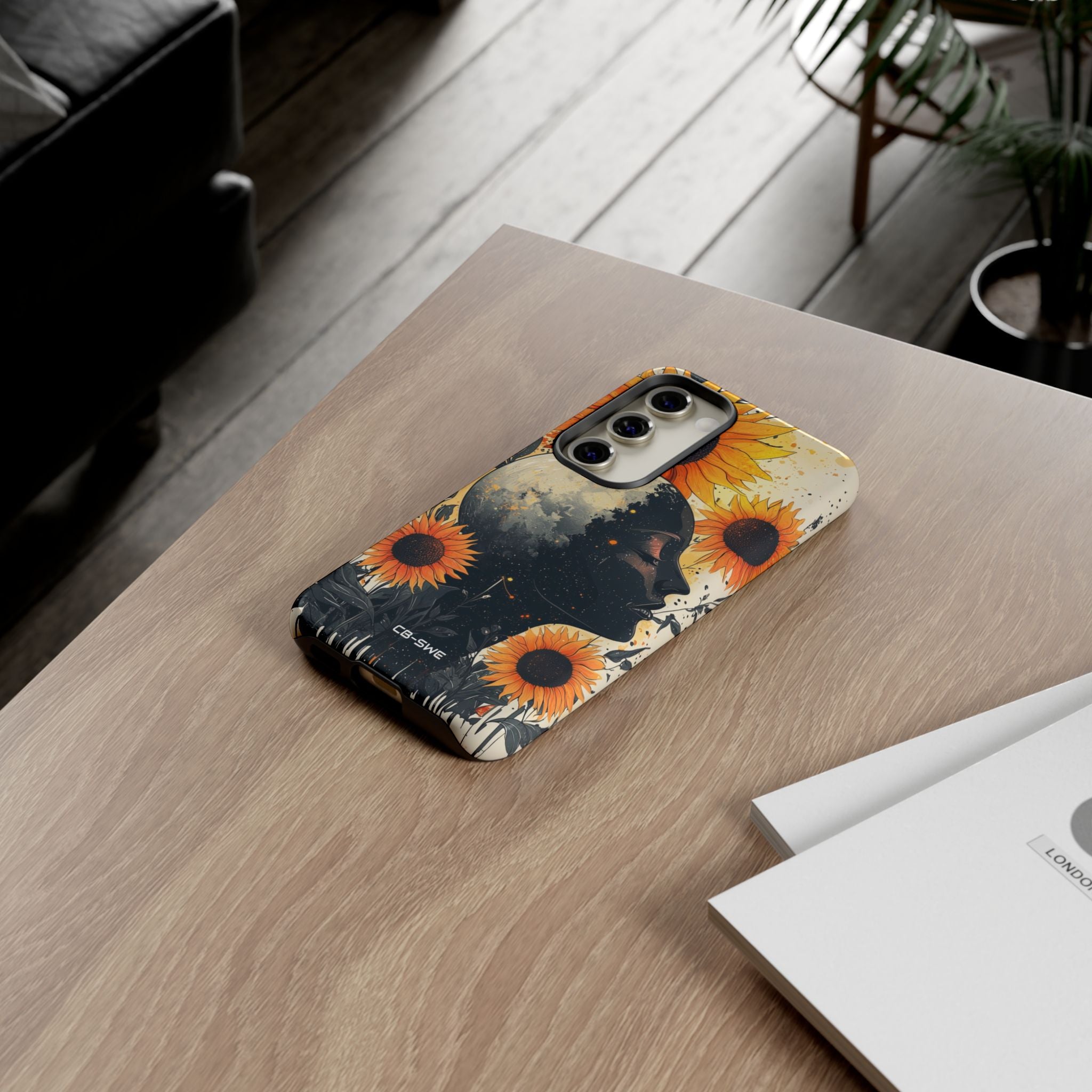 Sunflower Embraces Moon - Samsung Case