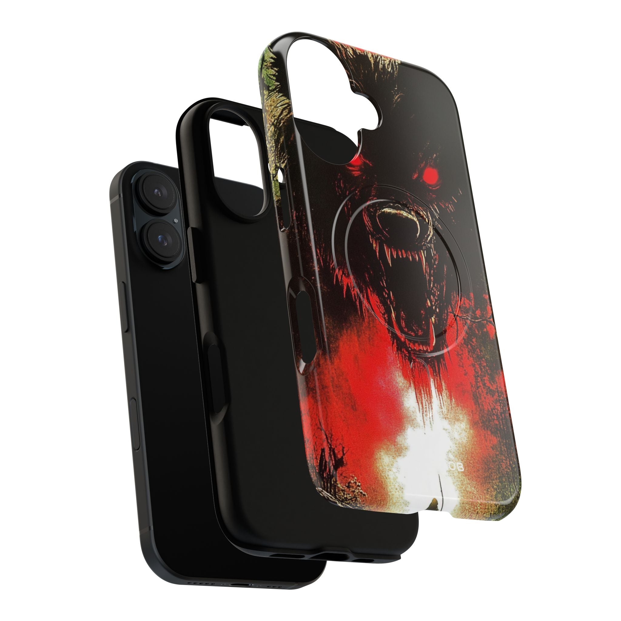 Crimson Wolf iPhone 16 Case - Tough+