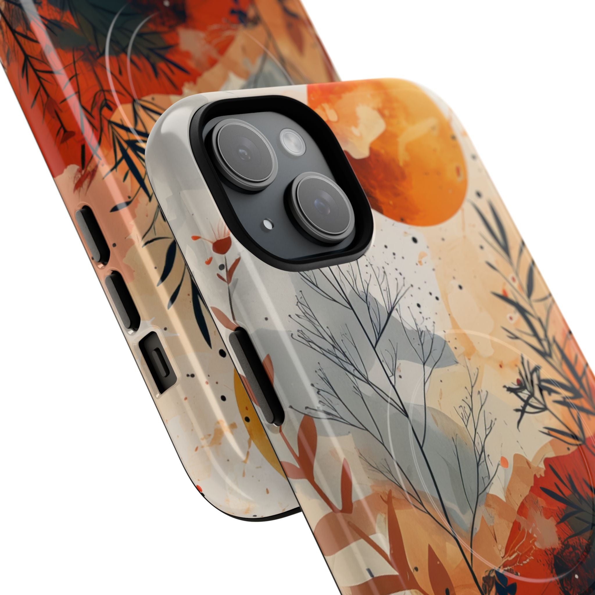 Orange Solstice iPhone 15 Plus Case - Tough+