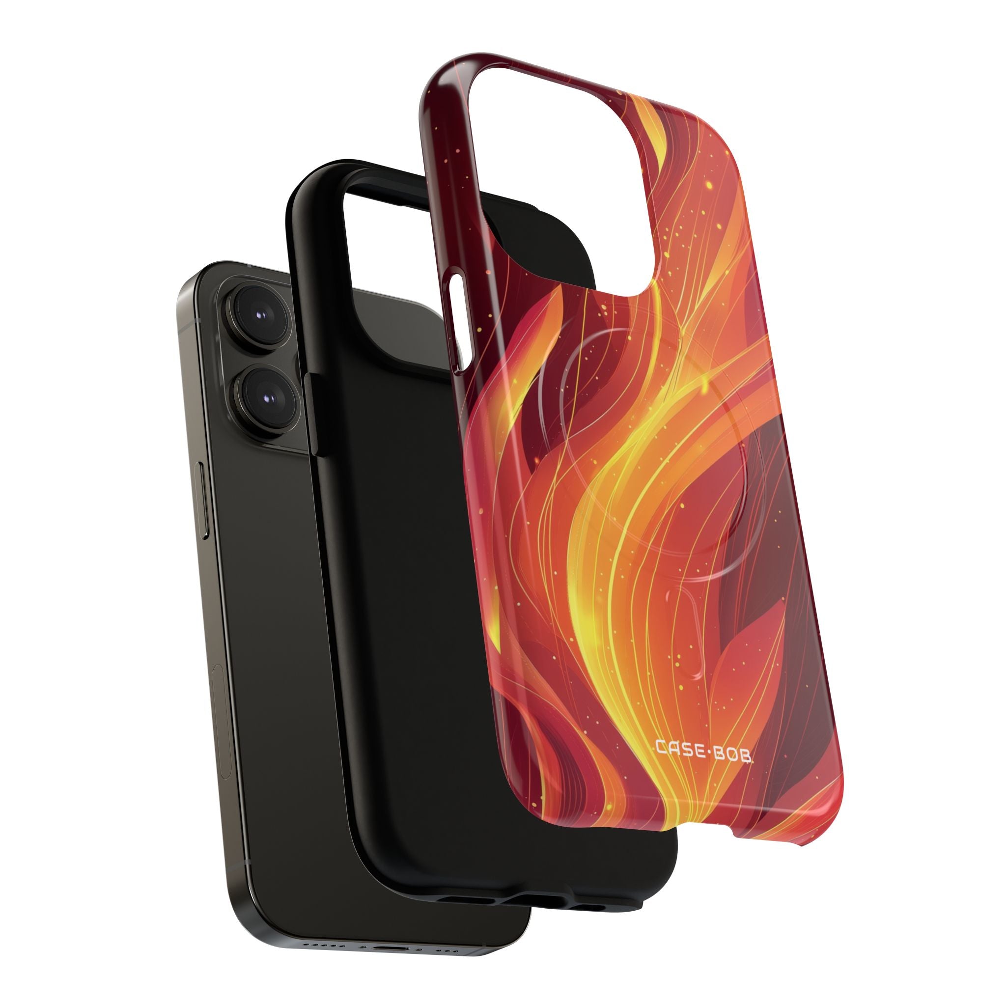 Flaming Flow iPhone 14 Pro Case - Tough+