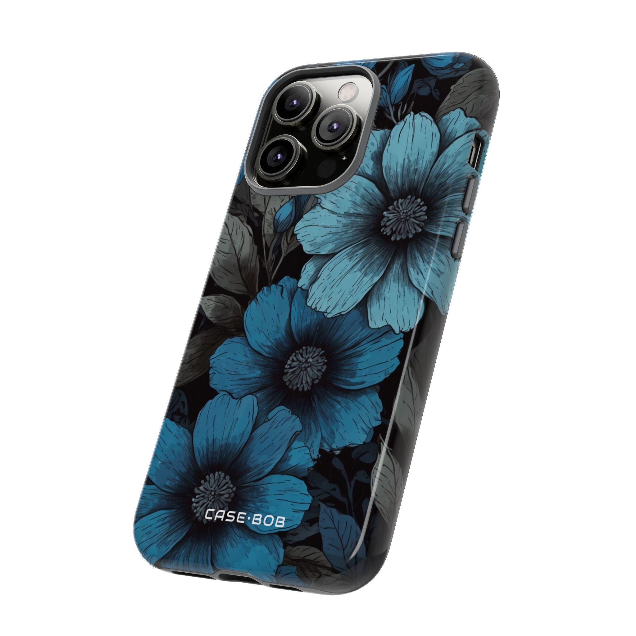 Blue Petal Radiance iPhone 14 Pro Max Case - Tough