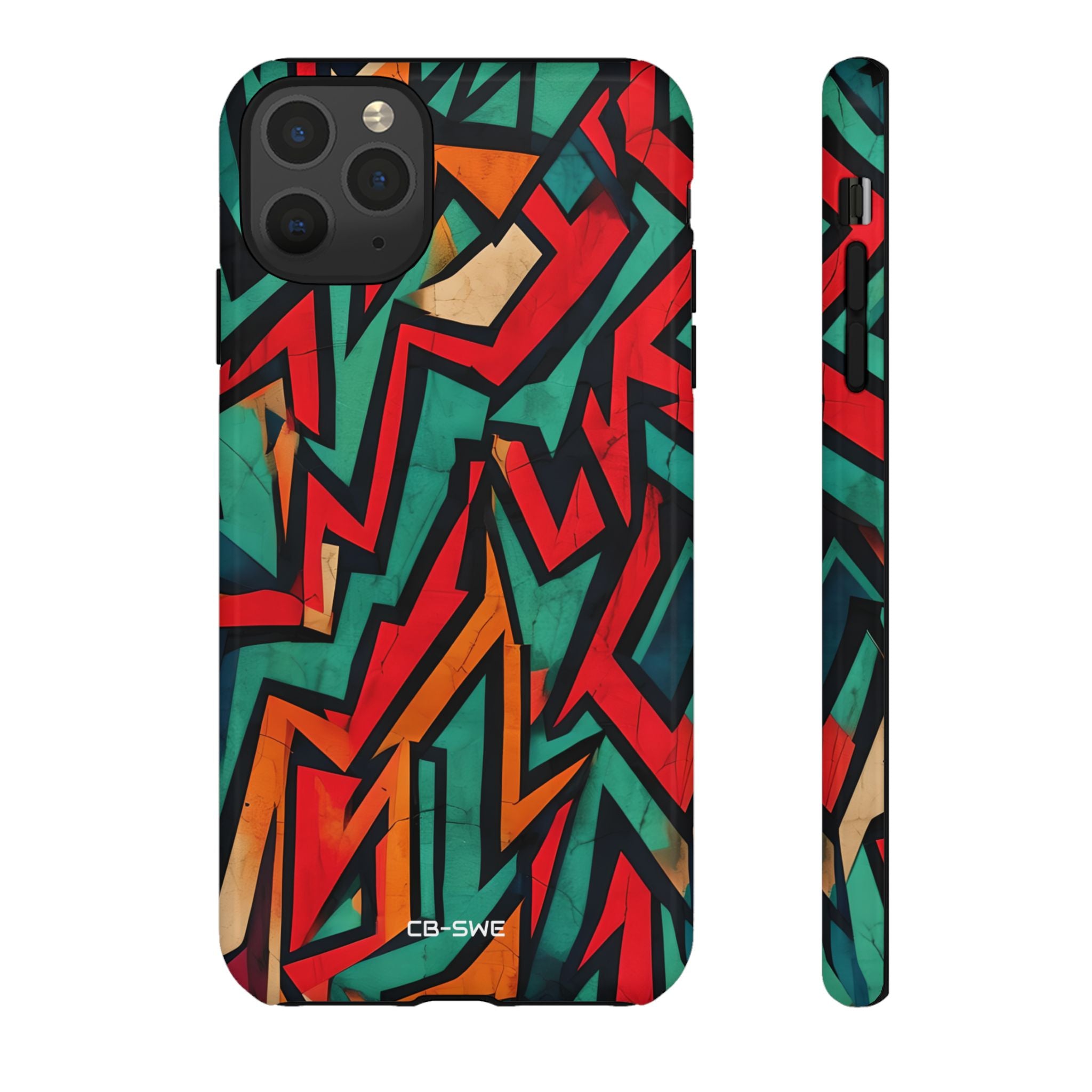 Vivid Geometry Dance - iPhone Case