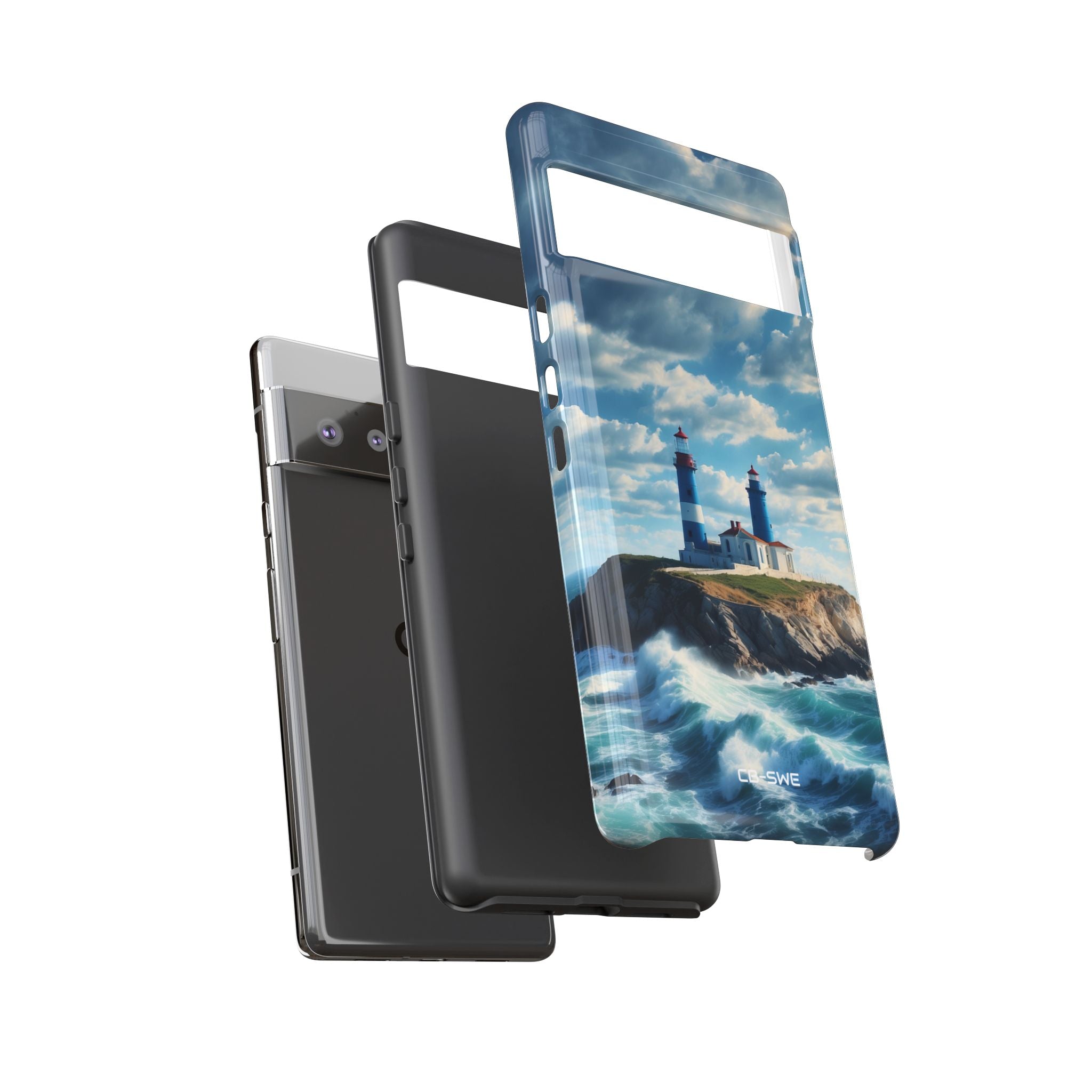 Lighthouse Guards Waves - Google Pixel Case