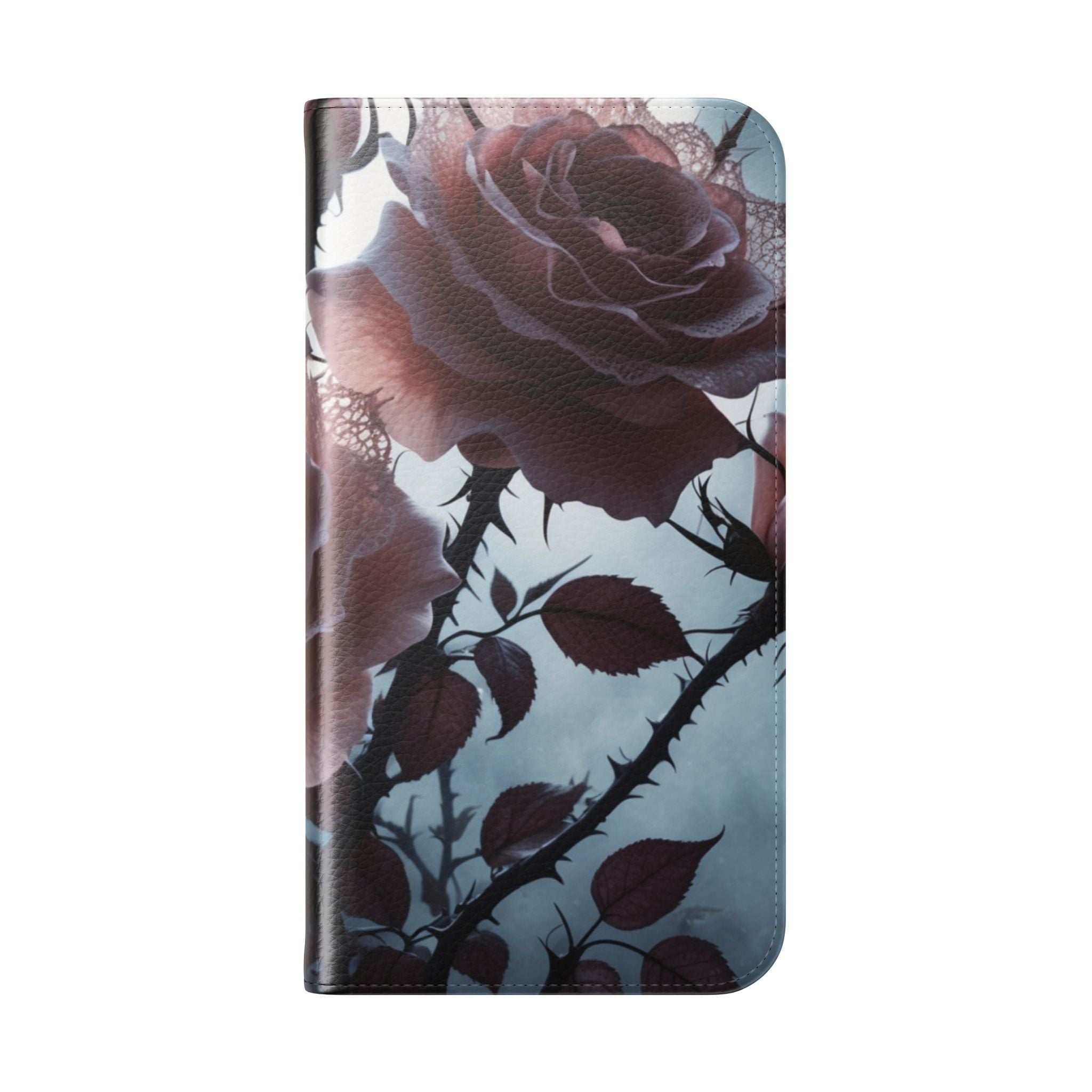 Lace Rose Moonlight - iPhone 15 Pro Max Case - Wallet