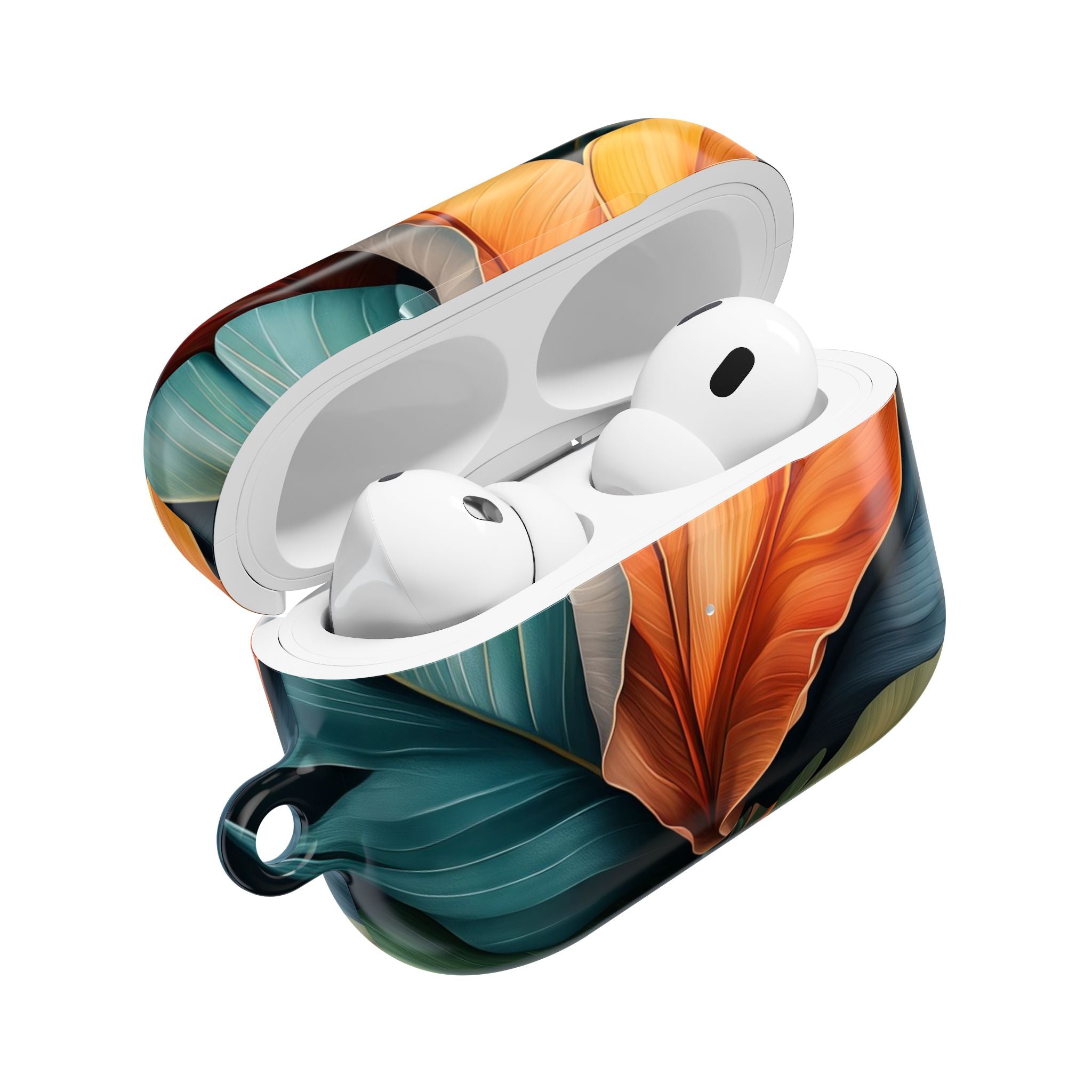 Tropical Ember Leaves - AirPods Case