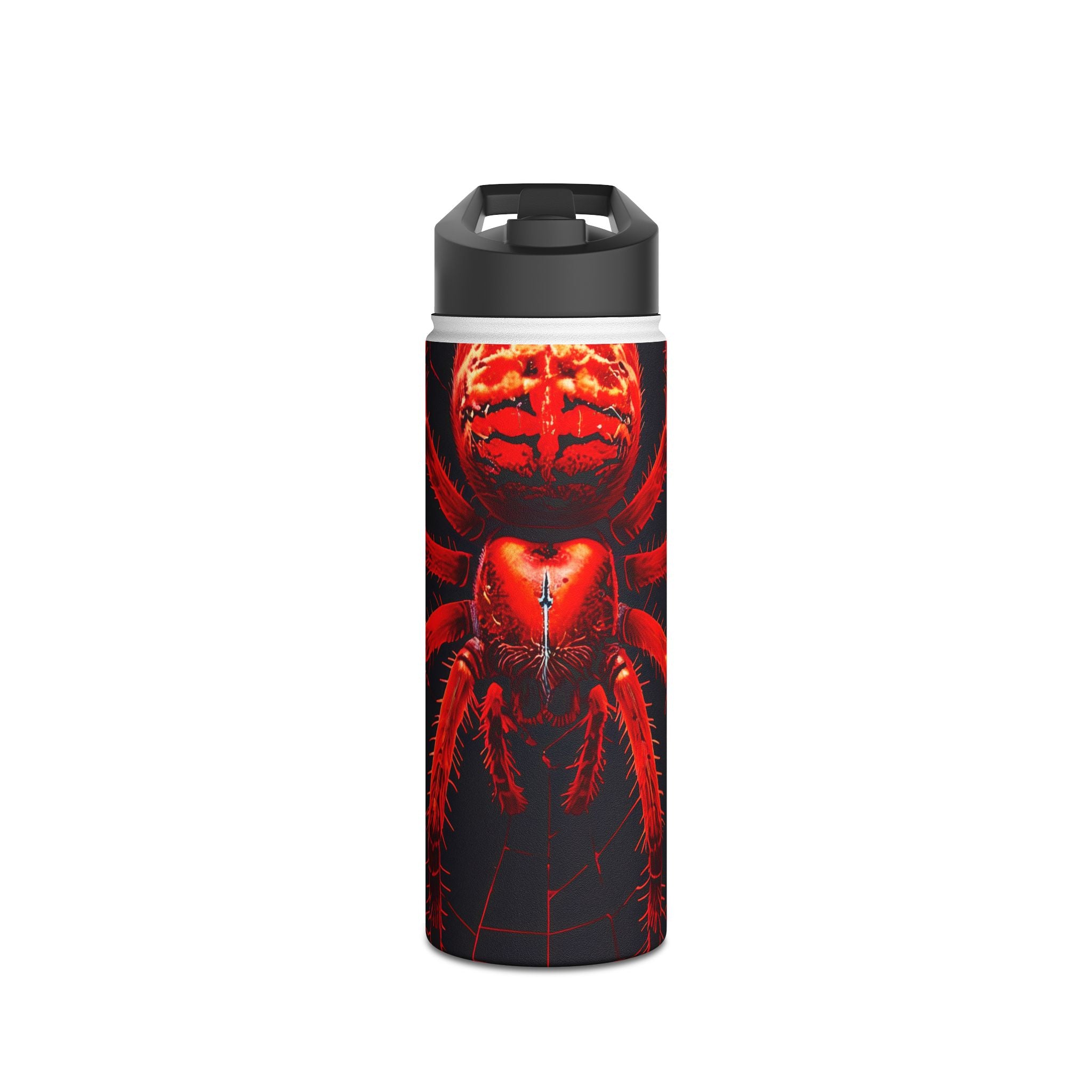 Crimson Spiderweb - Stainless Steel Water Bottle