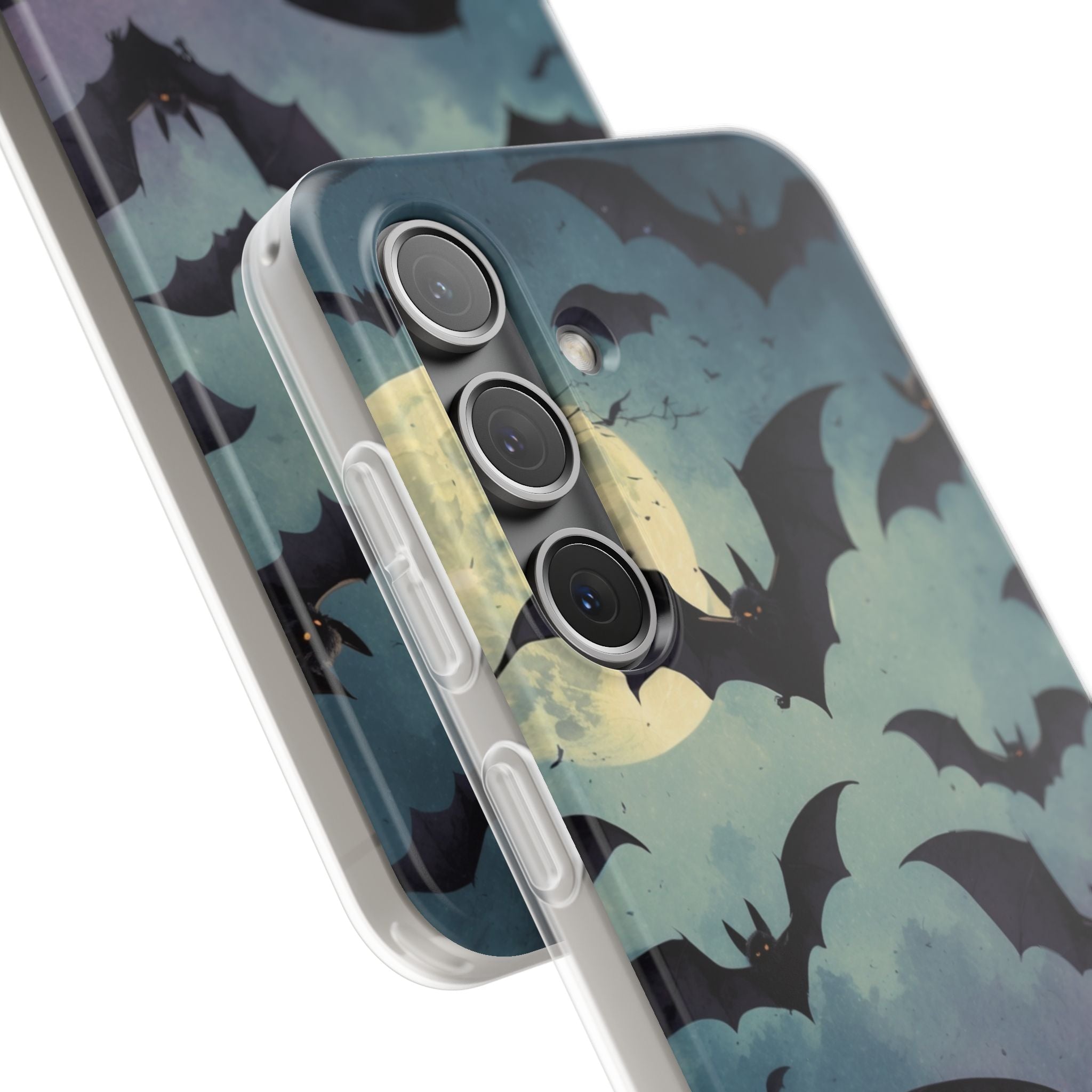 Glowing Bat Swarm Samsung S24 Case - Soft