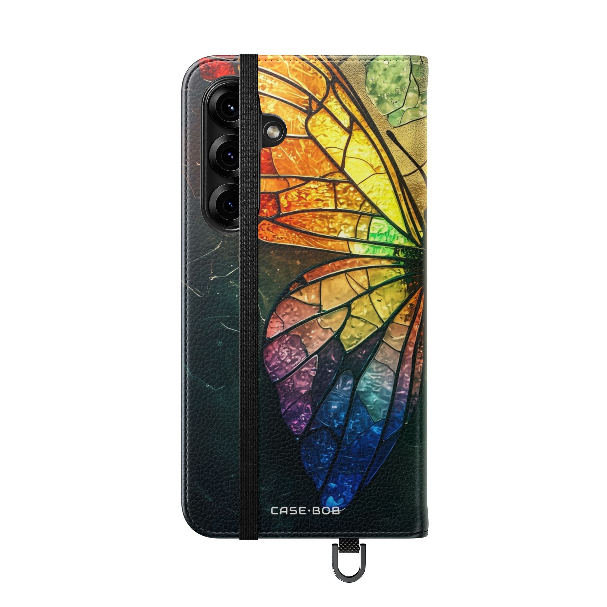 Stained Glass Butterfly - Samsung S25+ Case - Wallet