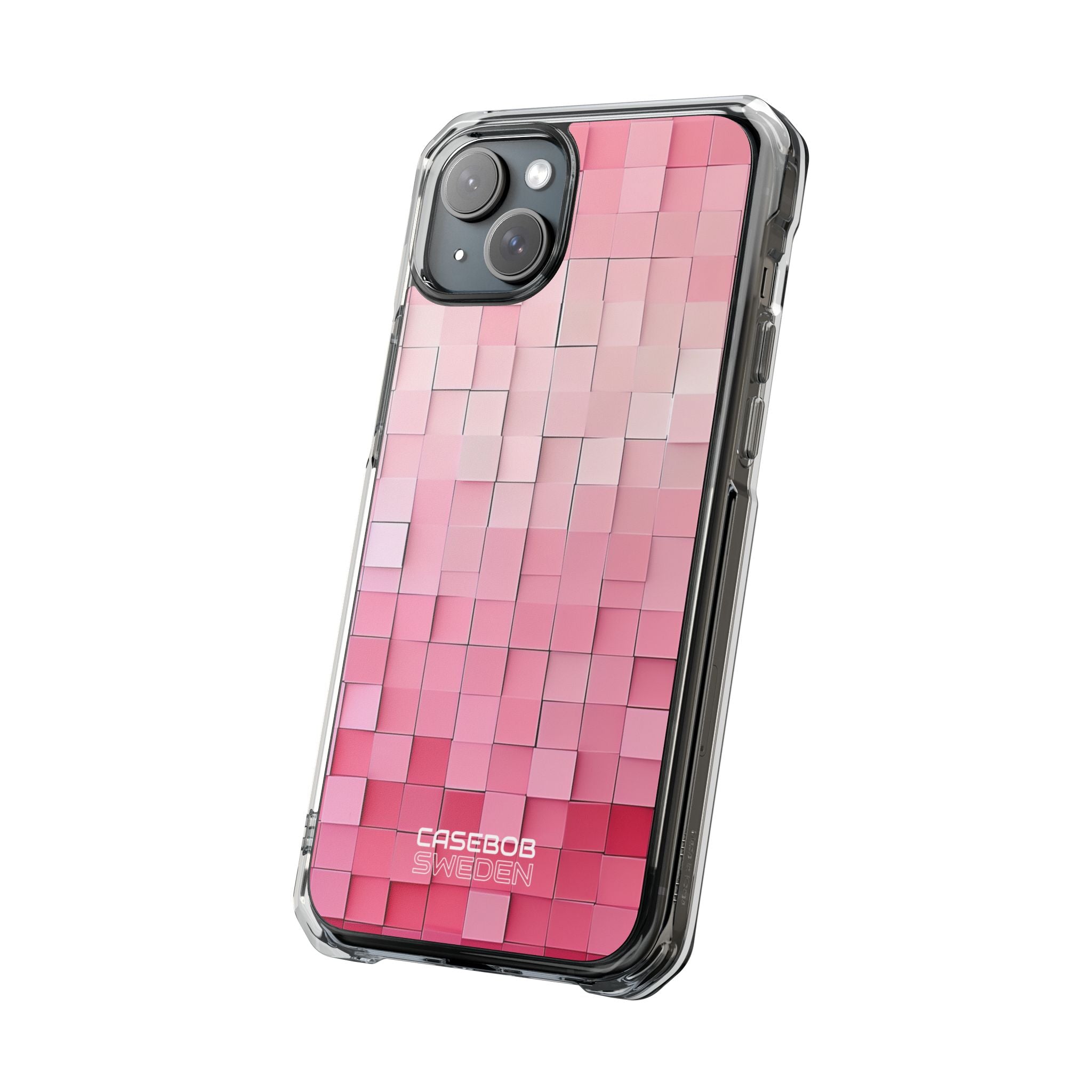Pink Mosaic Glow iPhone 15 - Impact Clear+
