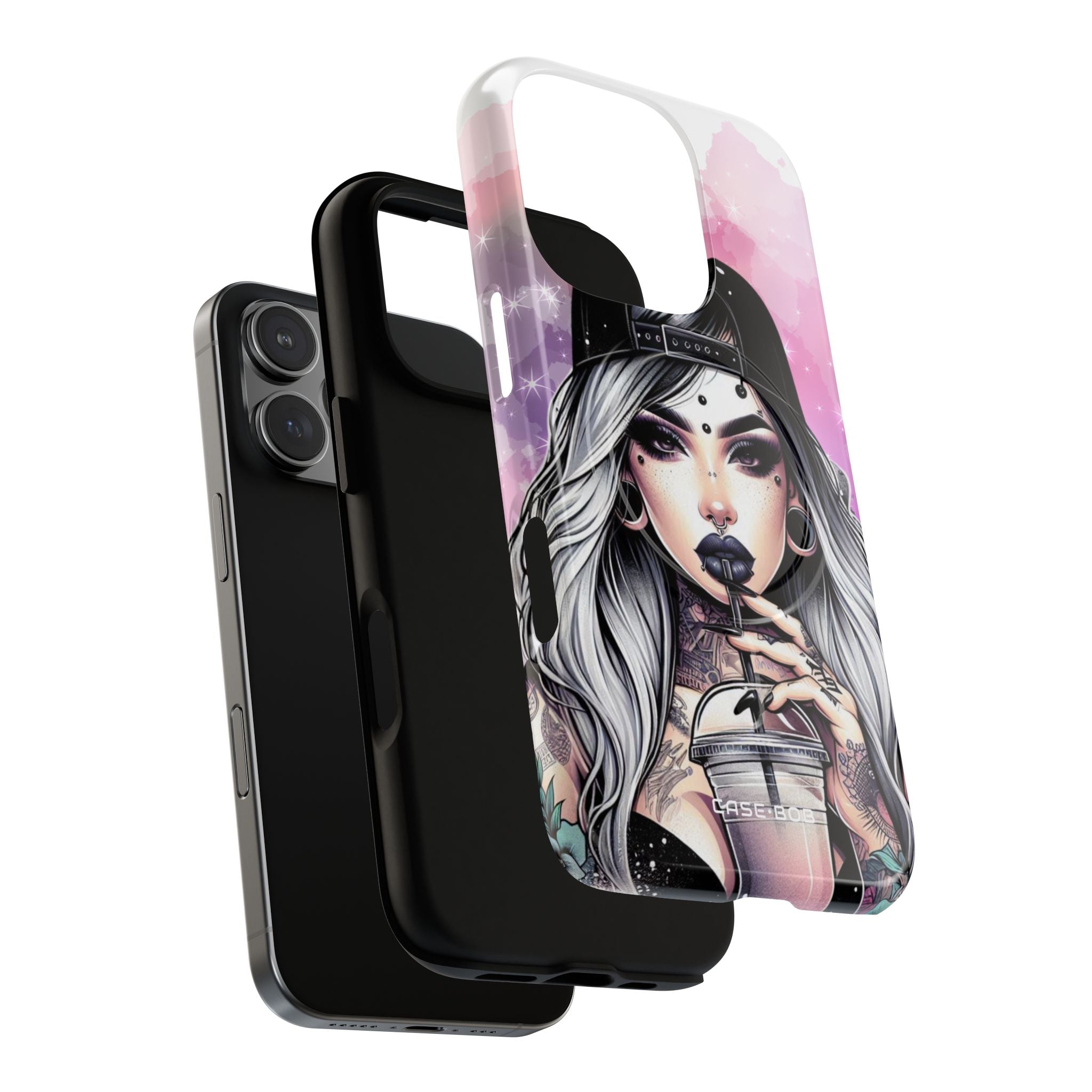 Silver Sip Nebula iPhone 16 Pro Case - Tough+