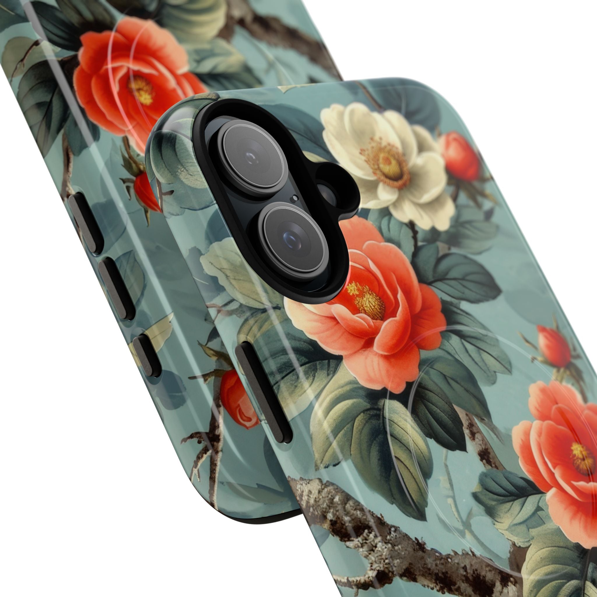 Coral Blossom Tapestry iPhone 16 - Tough+