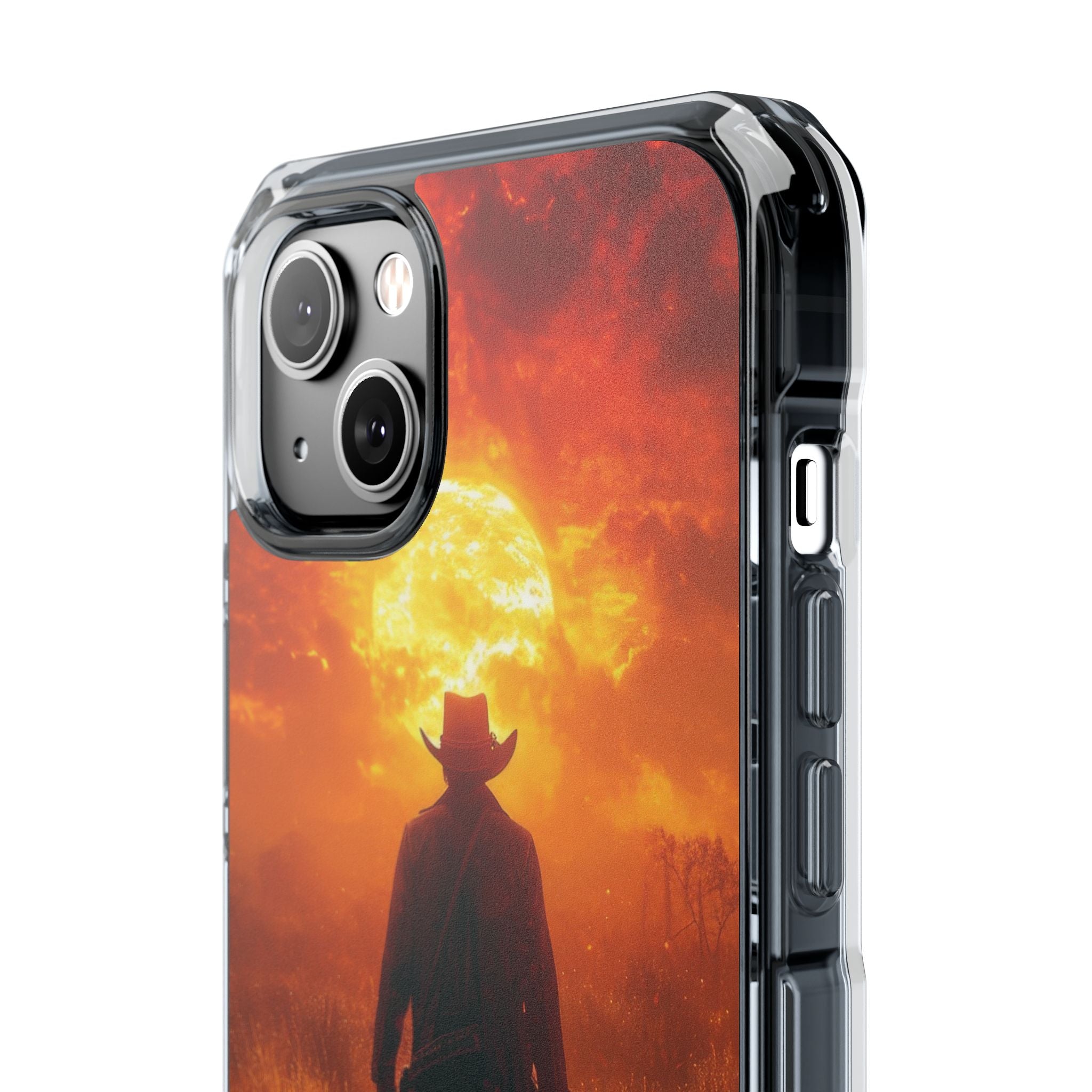 Fiery Sunset Cowboy iPhone 14 - Impact Clear+