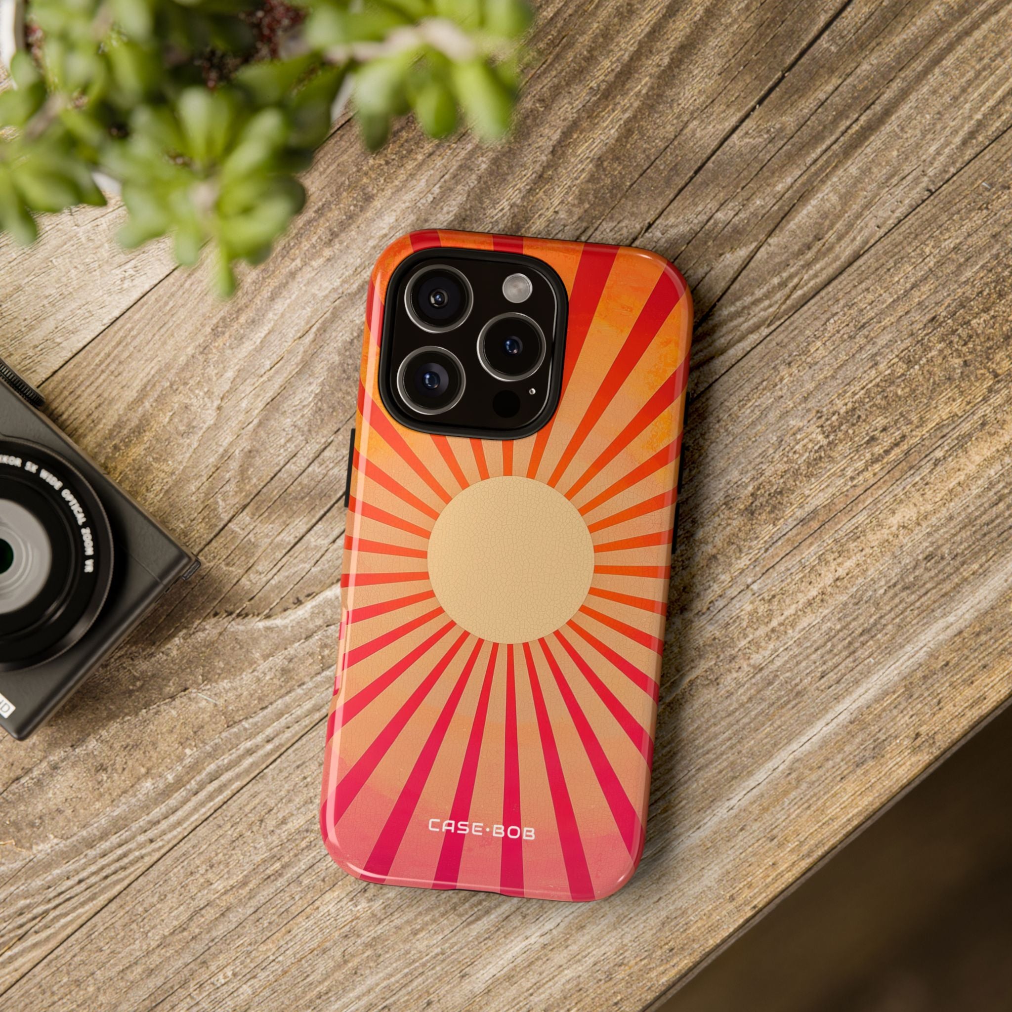 Cracked Sunburst iPhone 16 Pro Case - Tough