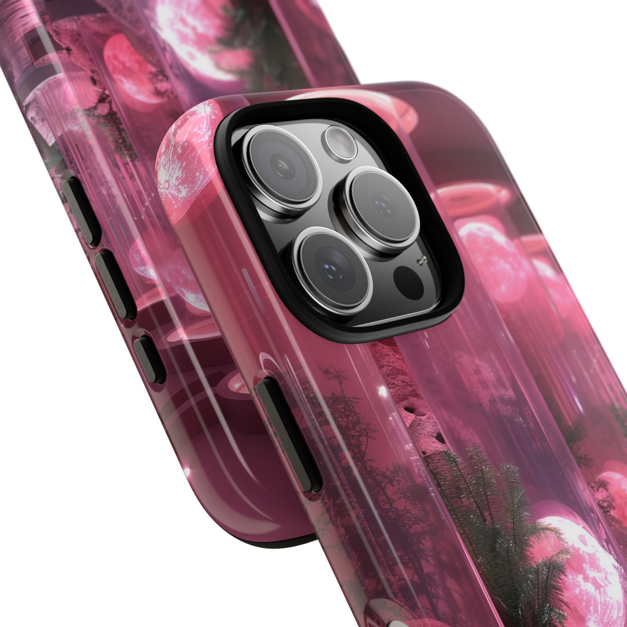 Futuristic Moon Garden iPhone 16 - Tough