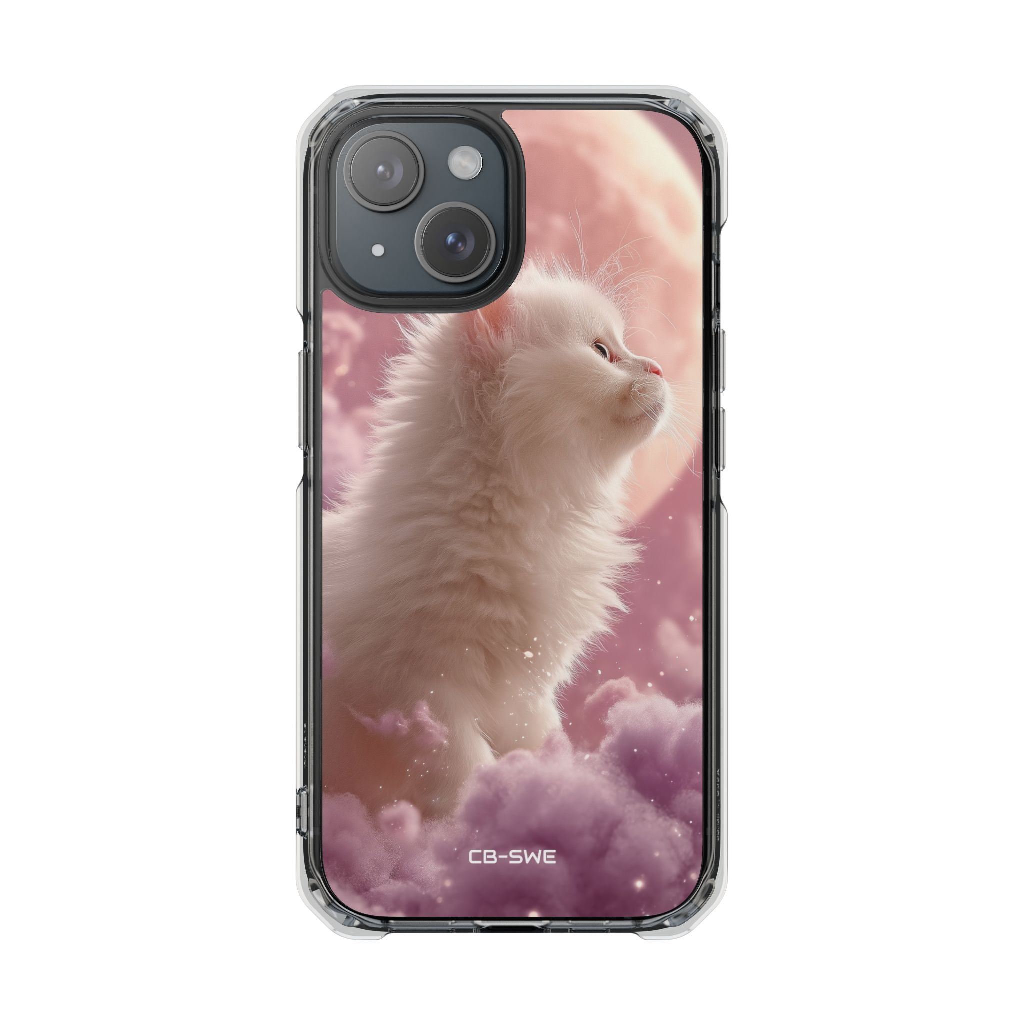 Lunar Cat Soars iPhone Case - Impact