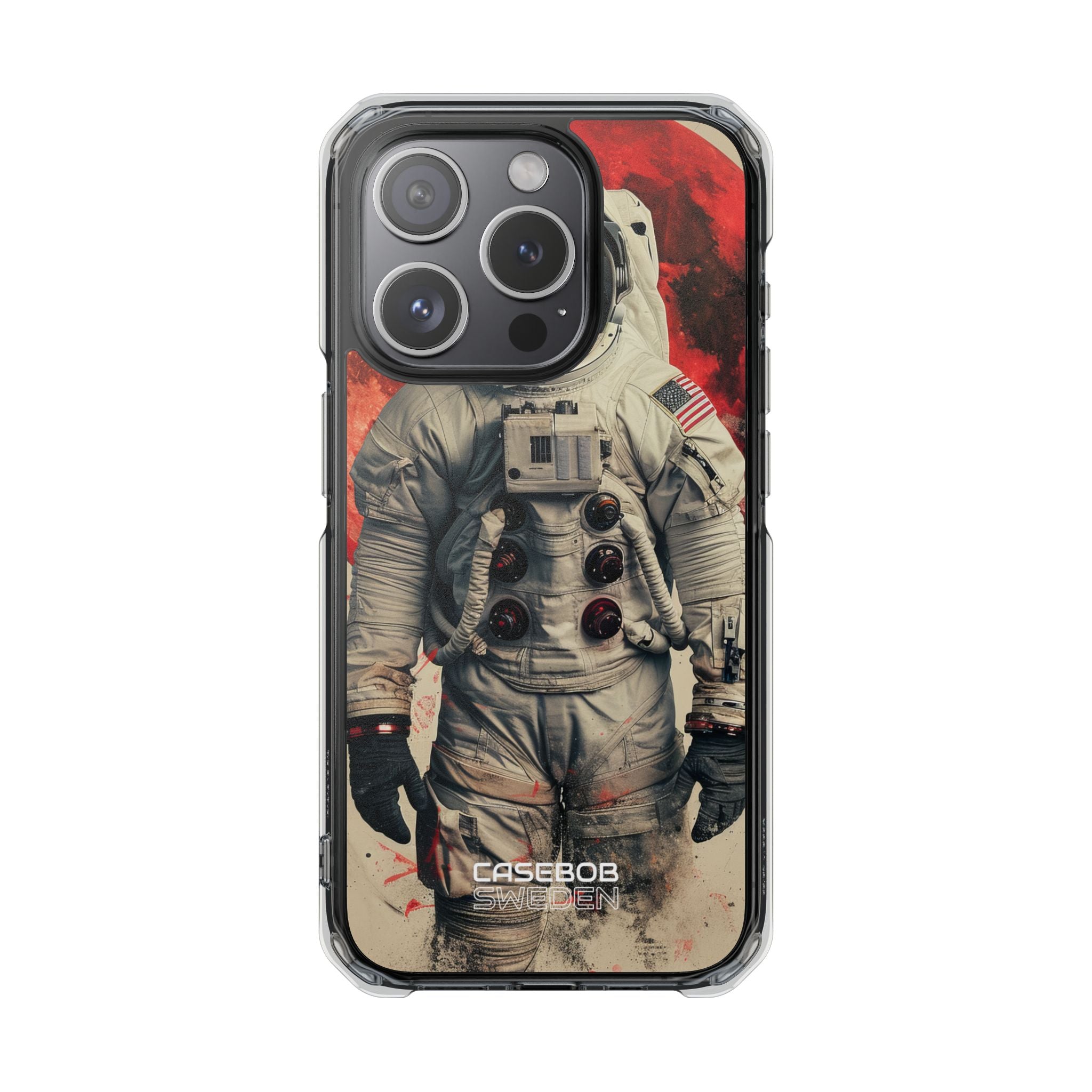 Crimson Spacewalk Dream iPhone 15 - Impact Clear+