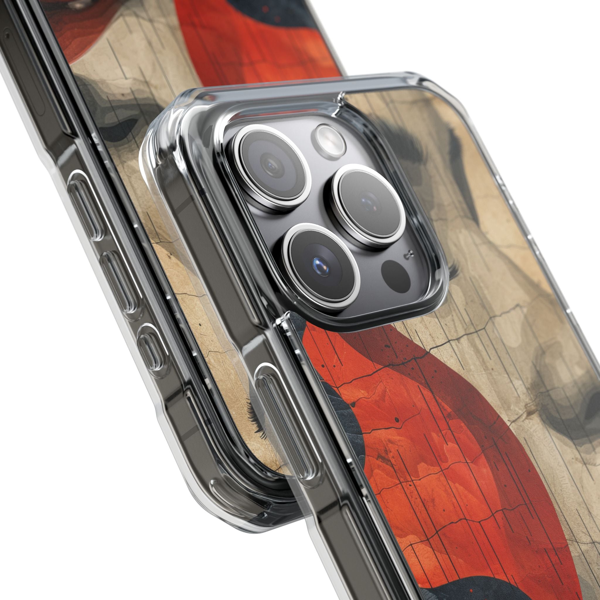 Crimson Flow Profile iPhone 15 - Impact Clear+