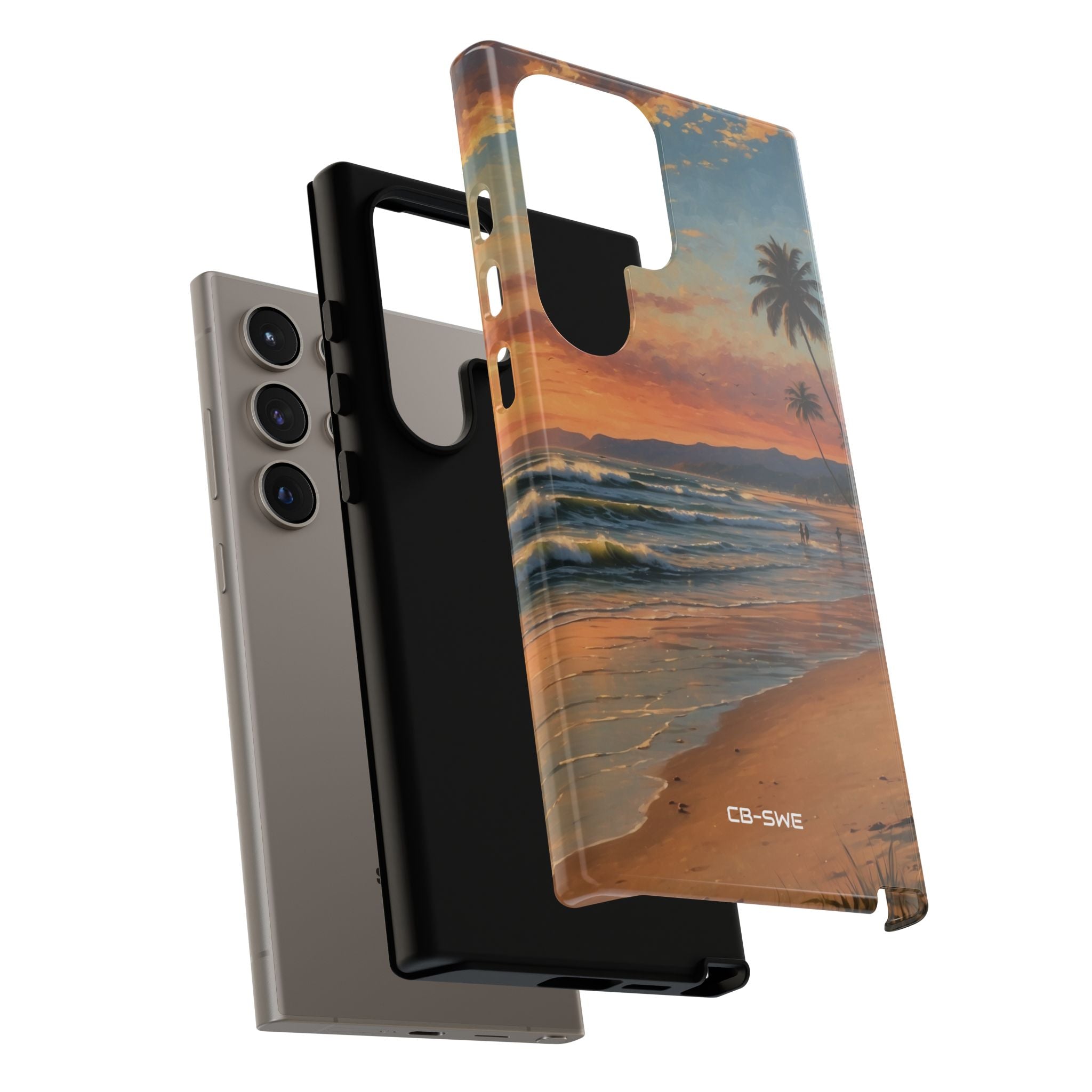 Golden Waves Embrace - Samsung Case