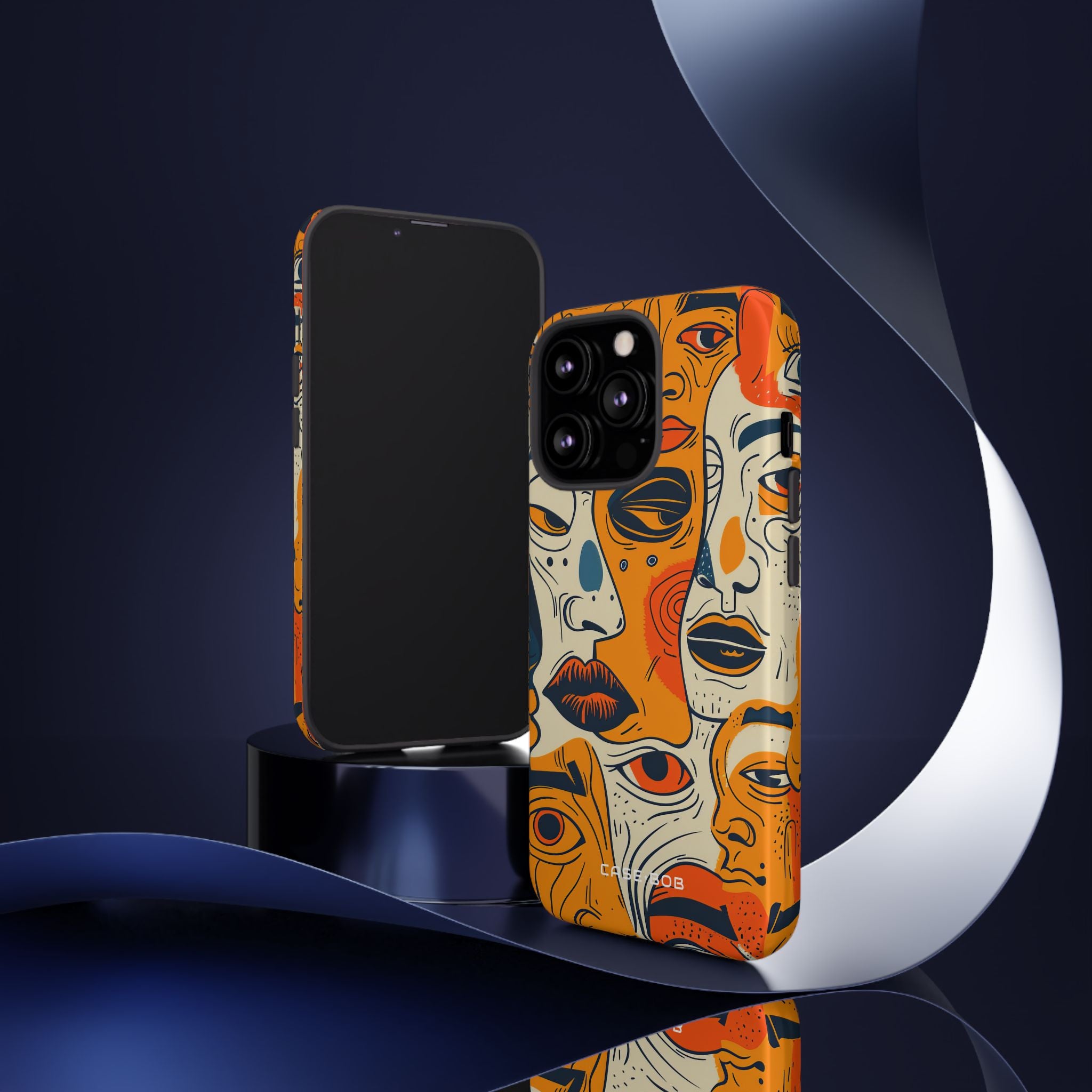 Tangled Faces Sunset iPhone 13 Pro Case - Tough