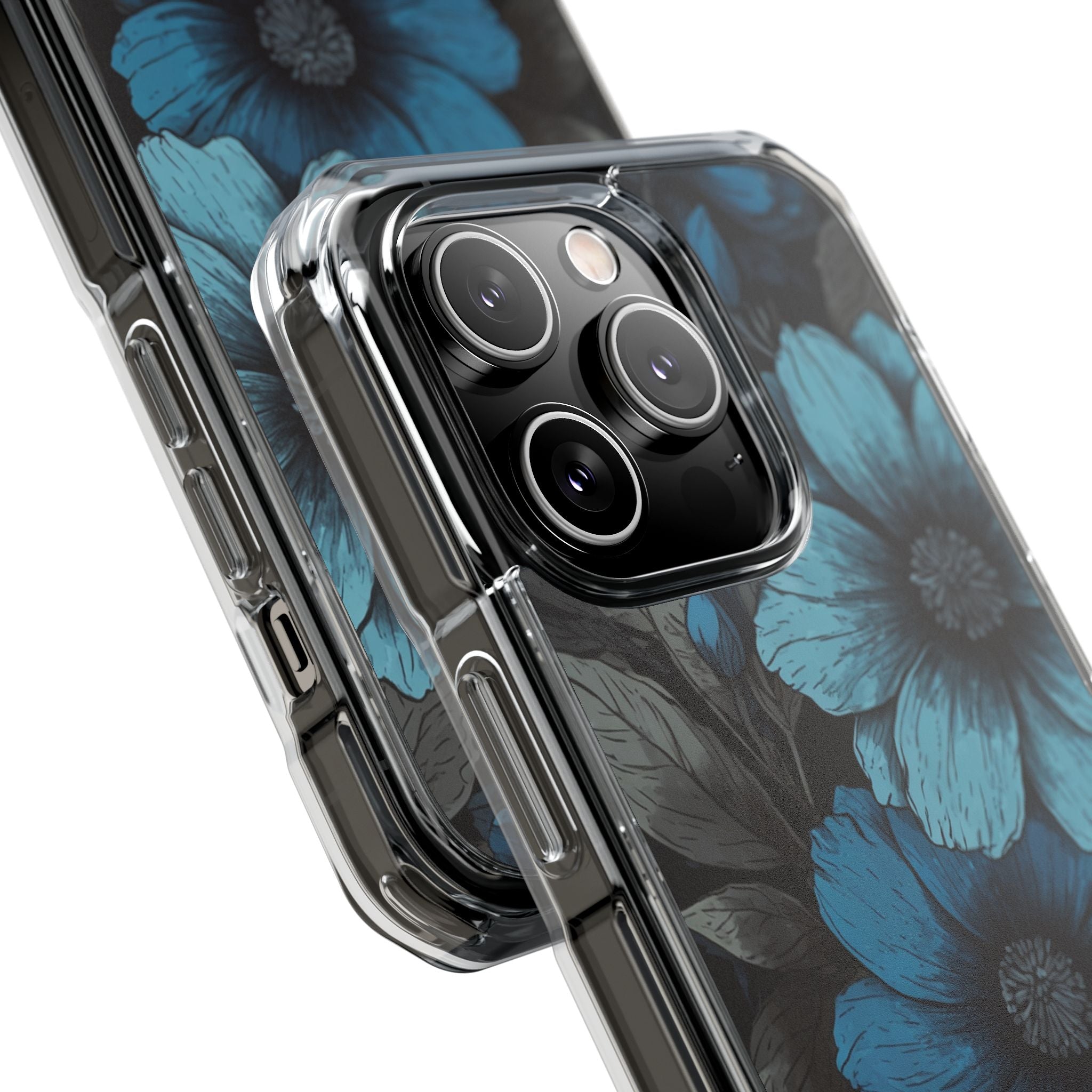 Blue Petal Radiance iPhone 14 Pro Case - Impact