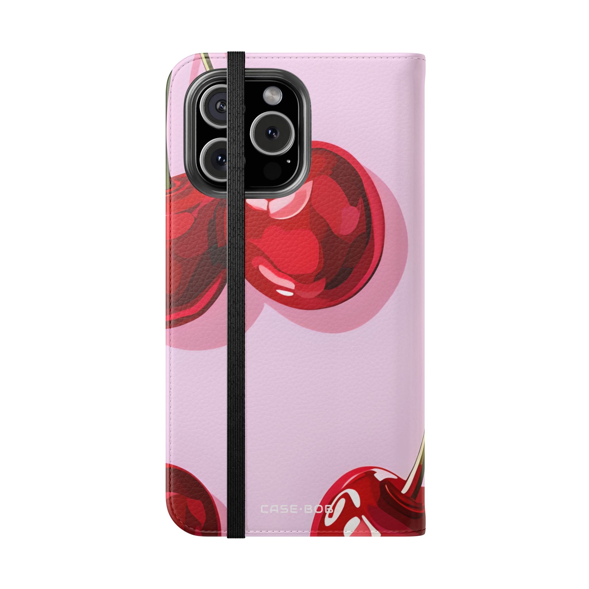 Kiiltävä Kirsikan Hehku - iPhone 16 Max -kotelo - Lompakko