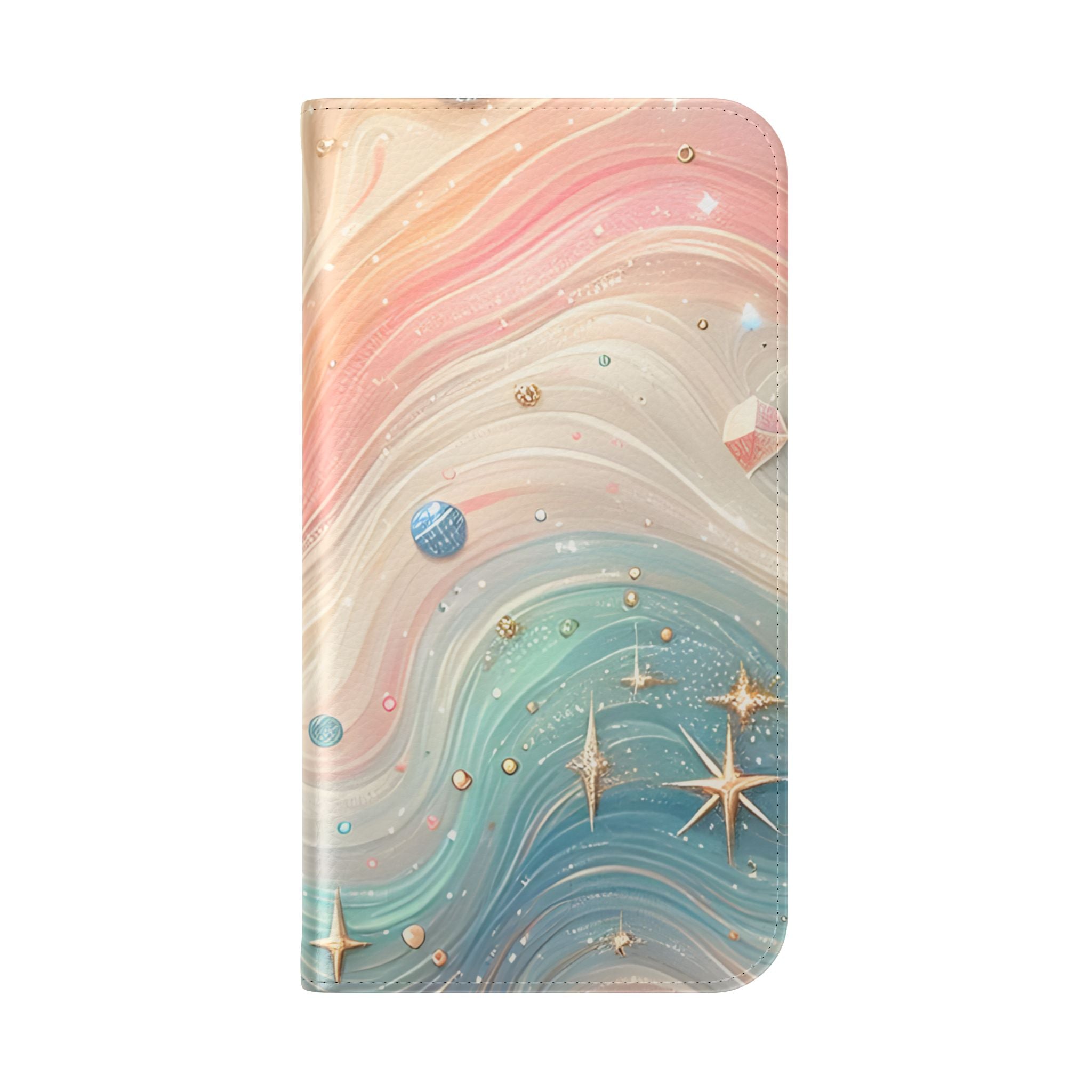 Celestial Waves - iPhone 15 Pro Case - Wallet