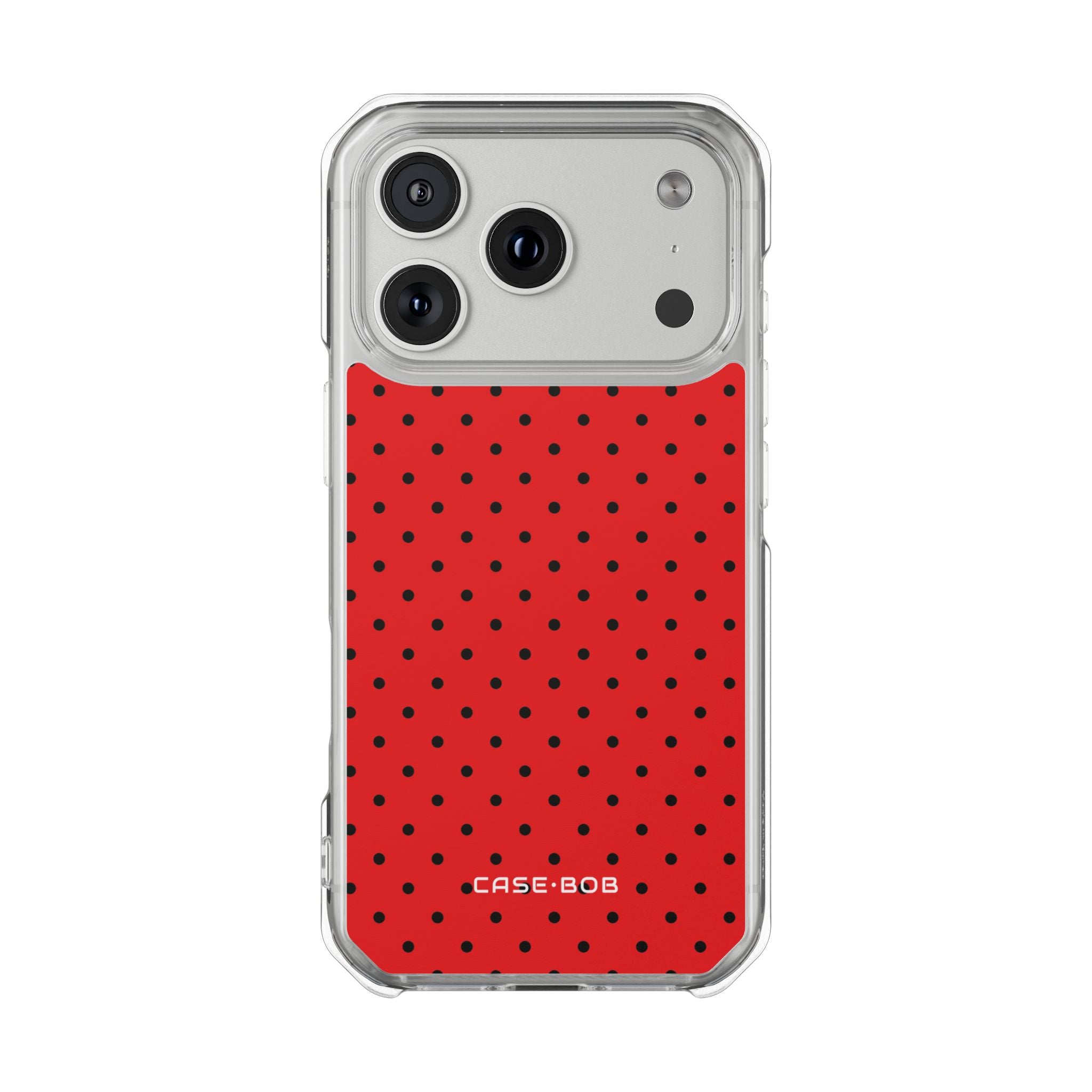 Crimson Dots iPhone 17 Pro Case - Impact