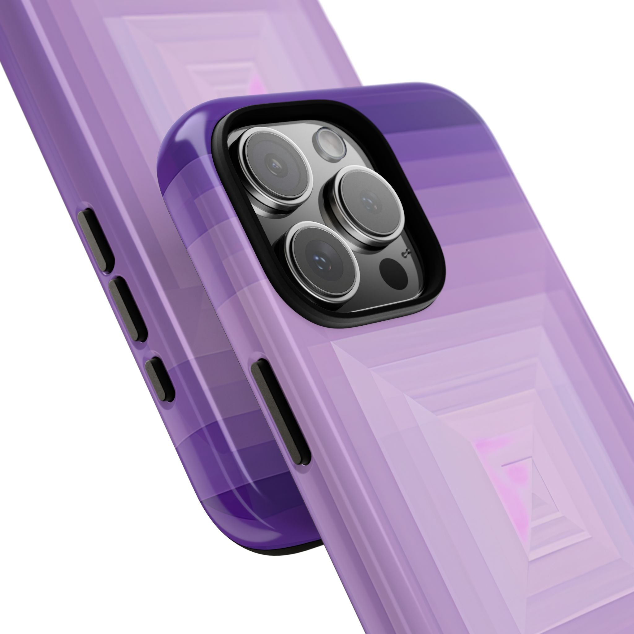 Purple Geometry Vortex iPhone 16 - Tough