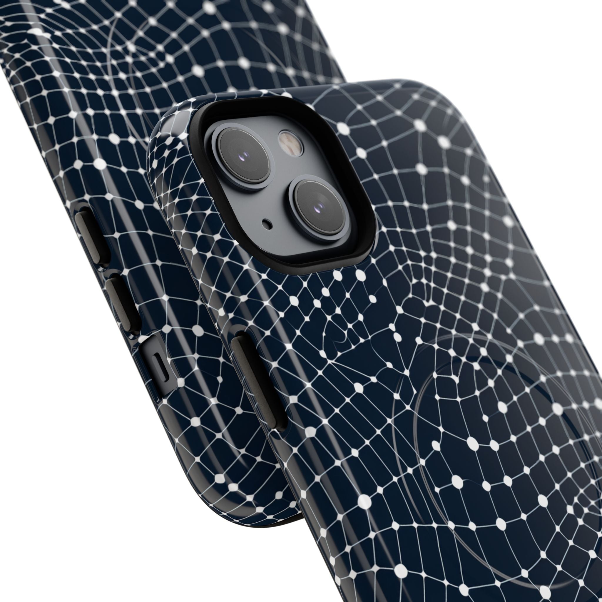 Warped Grid Web iPhone 14 - Tough+