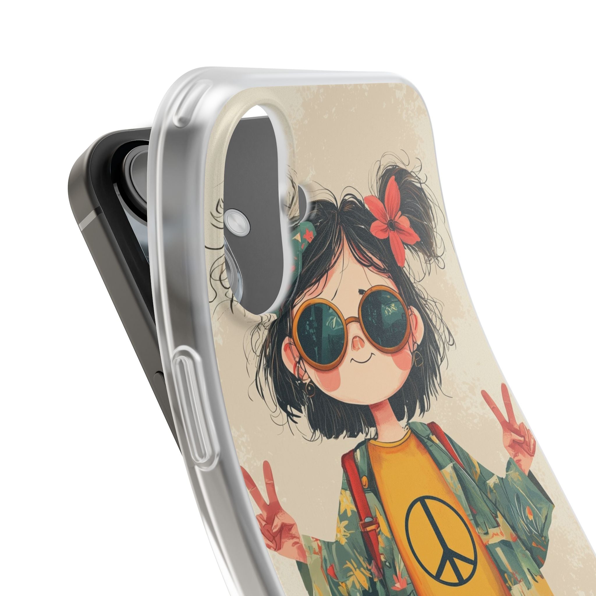 Peace Pigtails iPhone 16 Plus Case - Soft