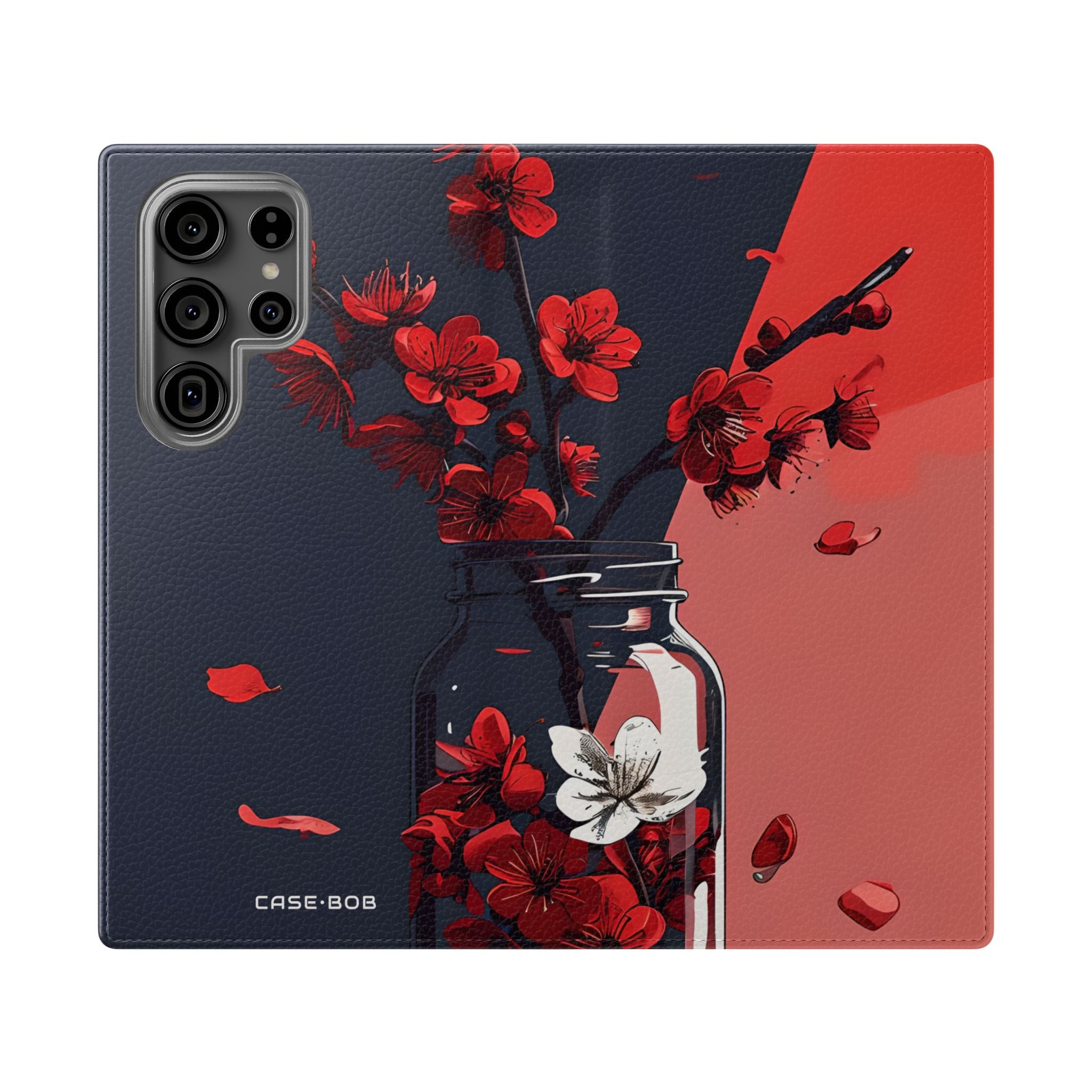 Kirsikankukkapullo - Samsung S23 Ultra -lompakkokotelo