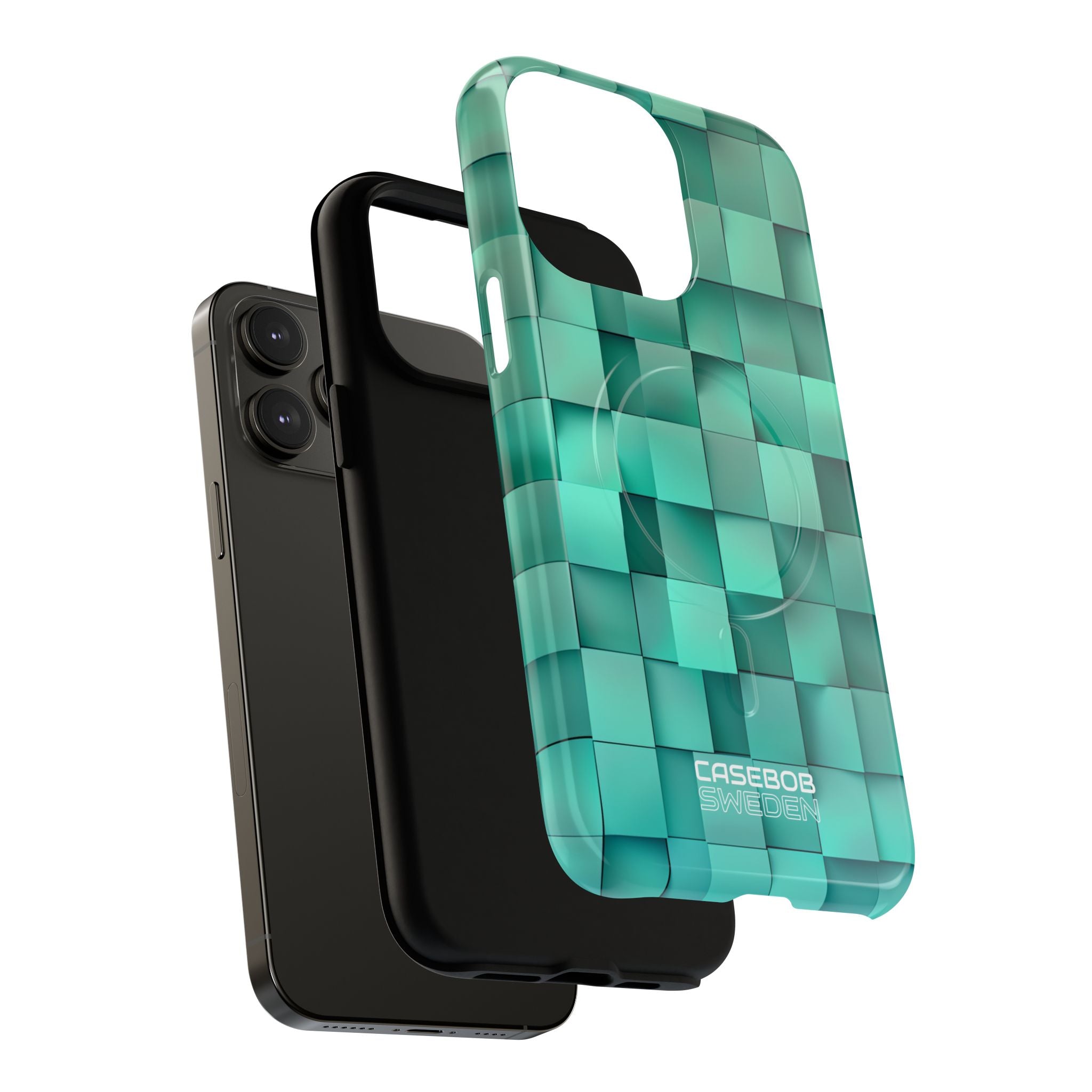 Folded Blue Squares iPhone 14 - Tough+