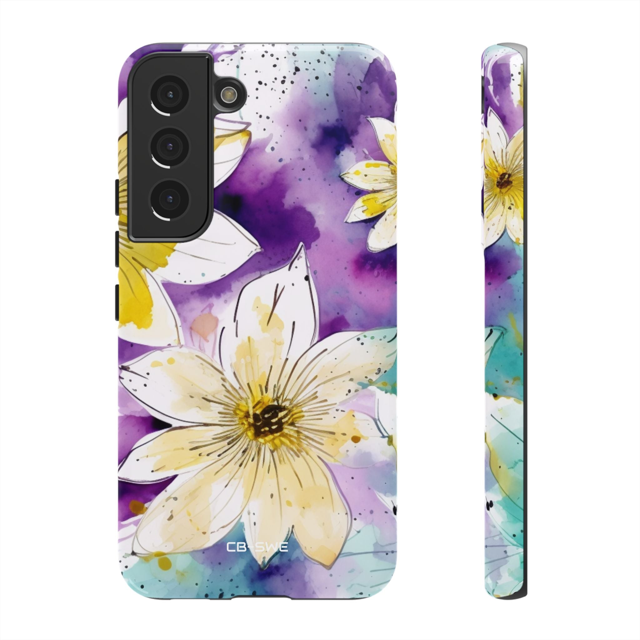 Vibrant Watercolor Flowers - Samsung Case